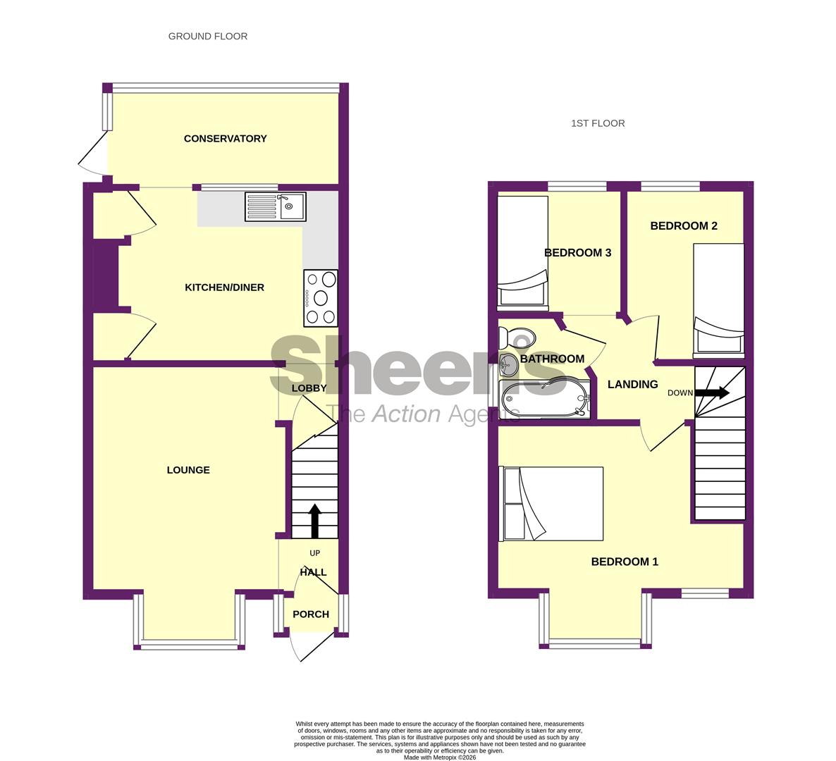 102, Dudley Road, Clacton-On-Sea floorplan