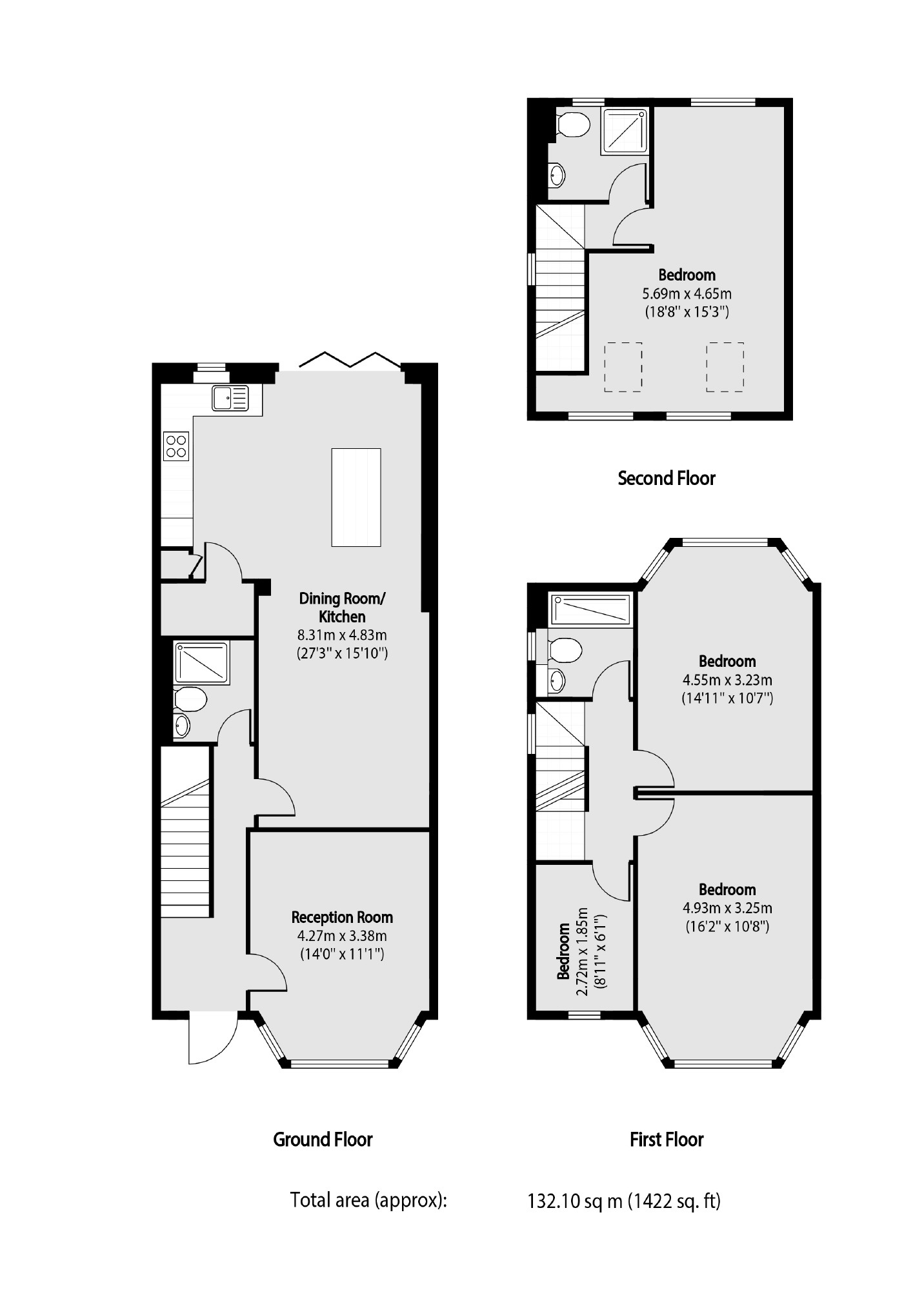 Cheviot Gardens, London NW2, 4 bedroom flat for sale 68276338