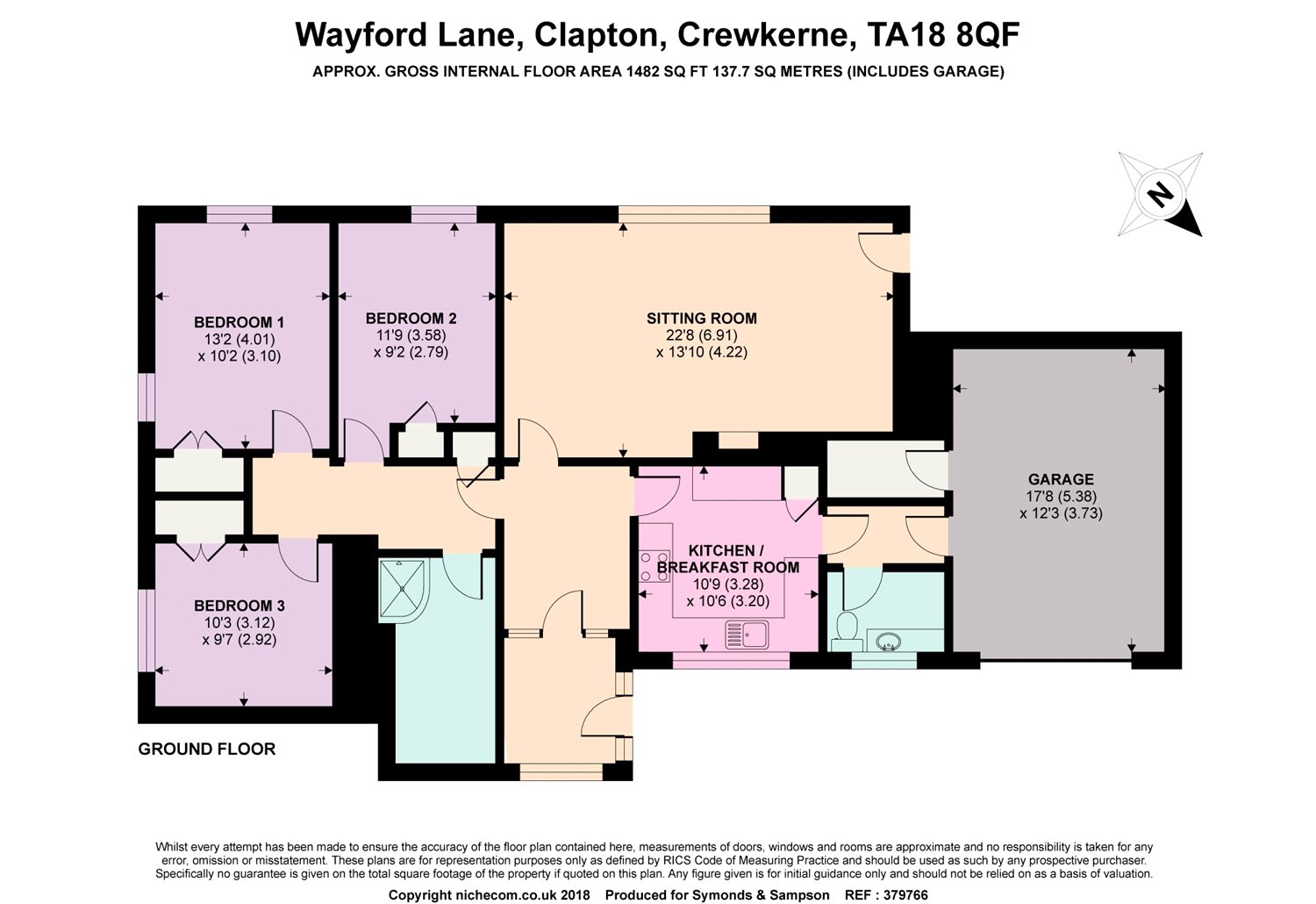 3 Bedrooms Detached bungalow for sale in Wayford Lane, Clapton, Crewkerne, Somerset TA18