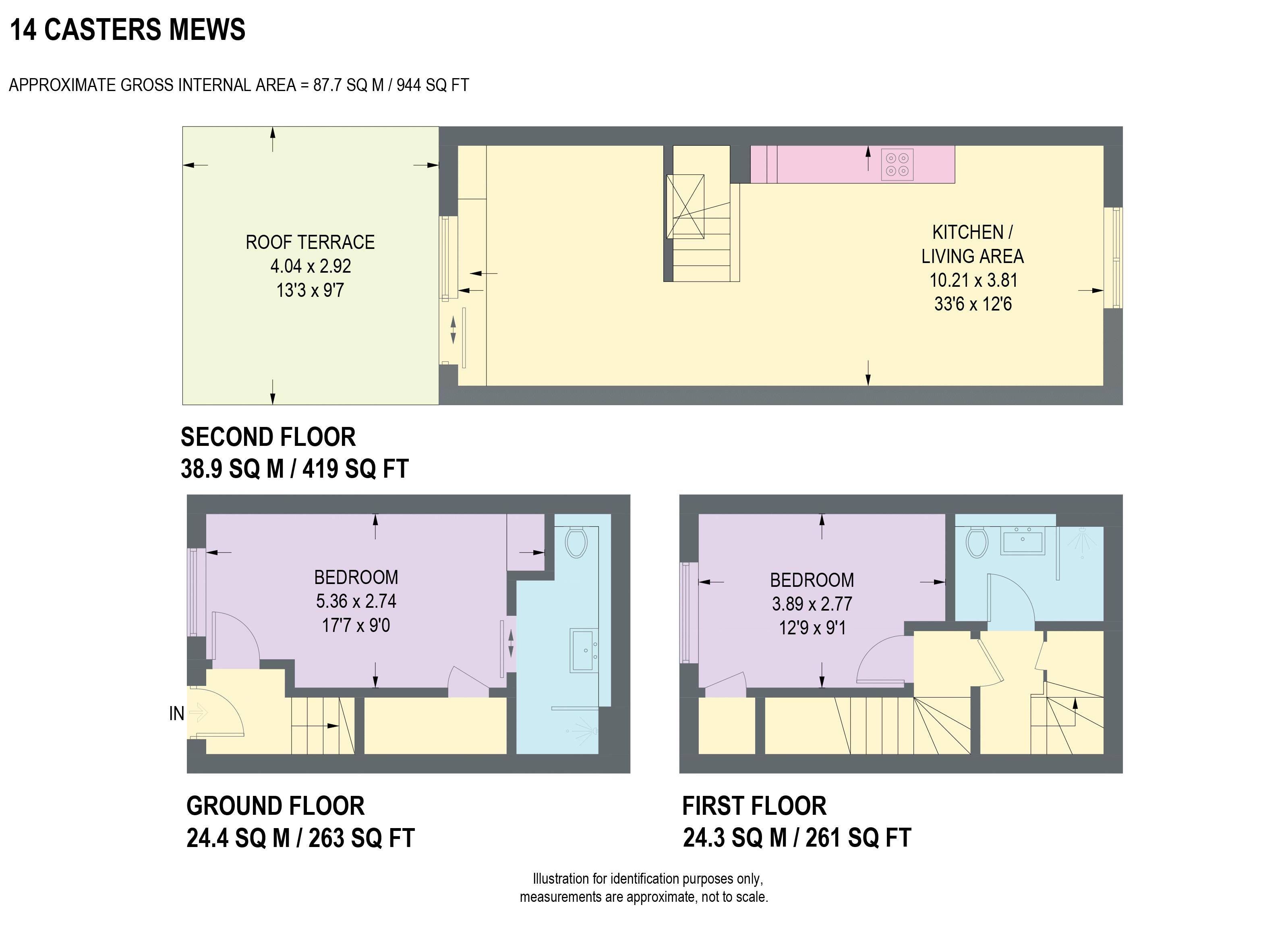14, Casters Mews, Sheffield floorplan