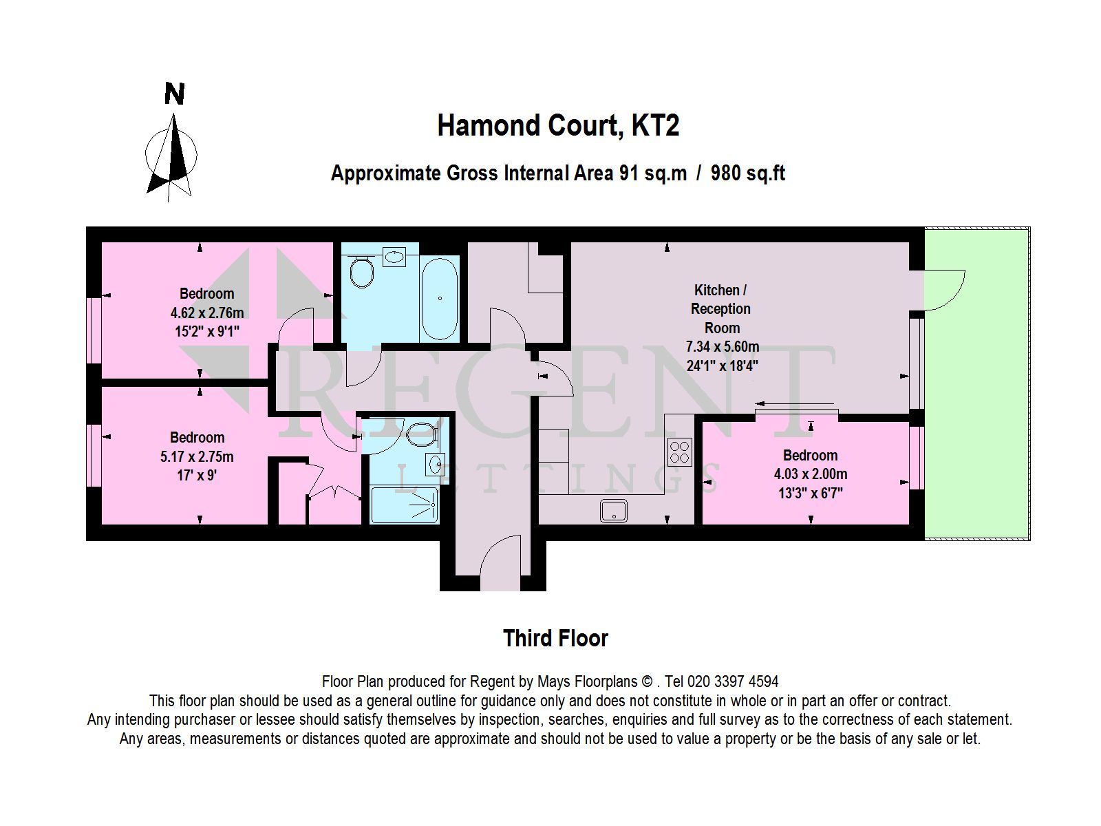 3 Bedrooms Flat to rent in Queenshurst Square, Kingston Upon Thames KT2