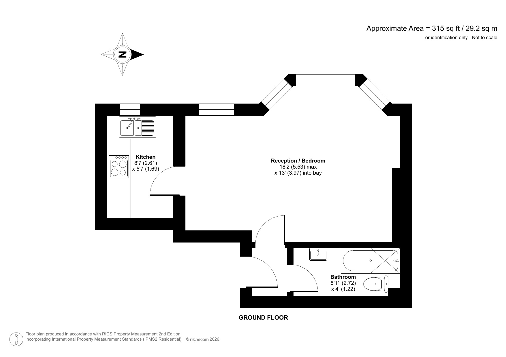 Flat 1, 46, Newlands Park, London floorplan