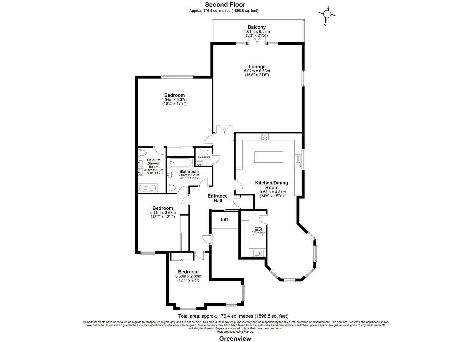 2, Greenview, 154 High Road, Chigwell floorplan