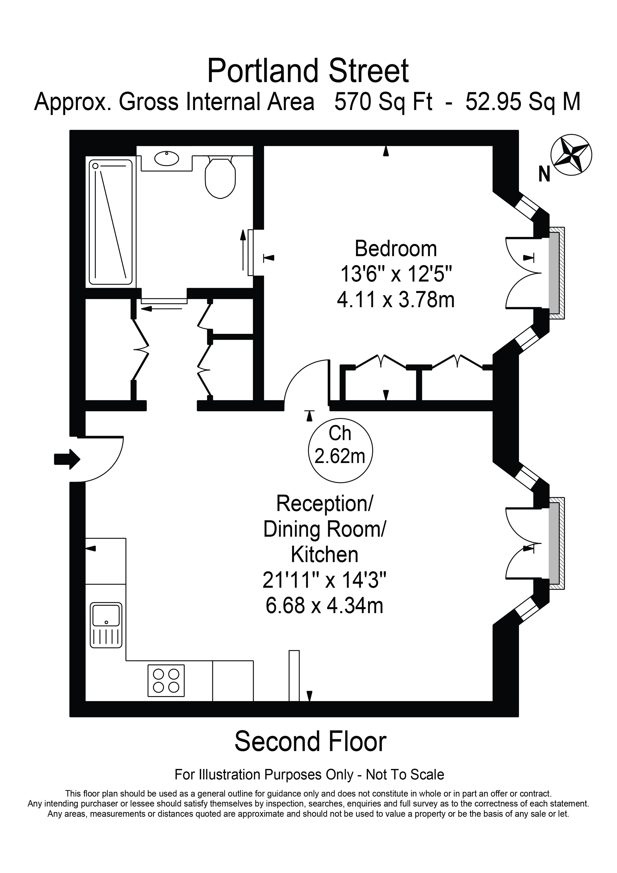 Apartment A203, 204, Great Portland Street, London floorplan