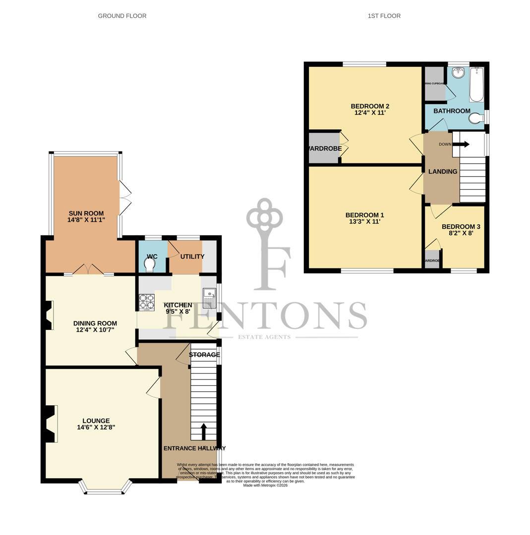 14, Elm Tree Avenue, Frinton-on-Sea floorplan