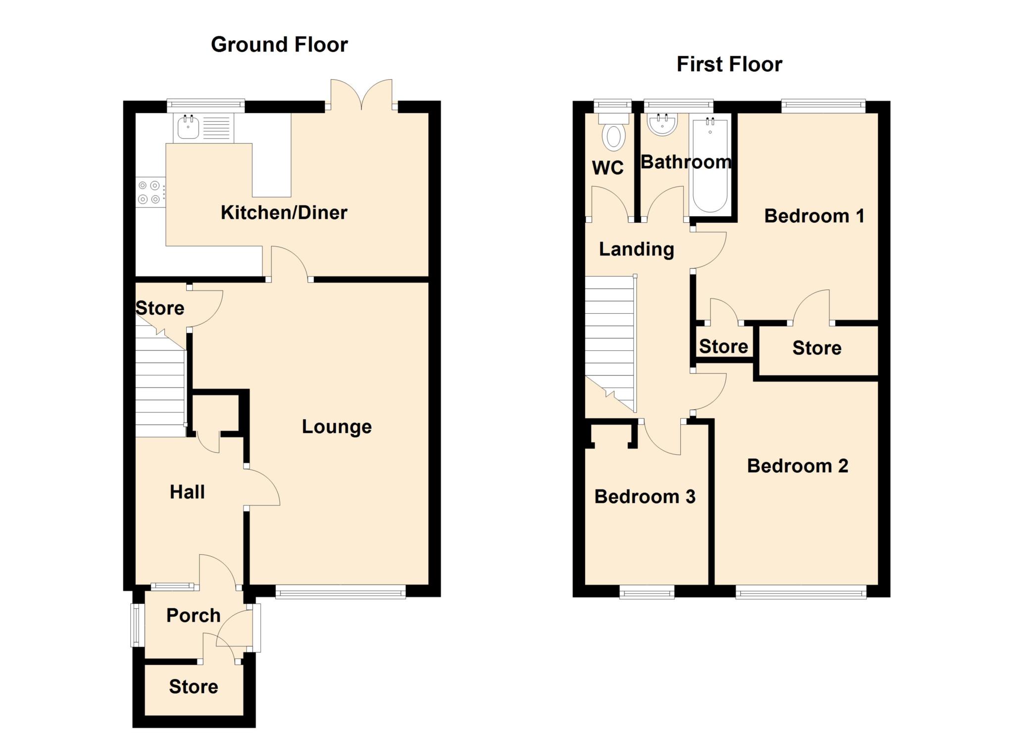 3 Bedrooms Town house for sale in Taunton Road, Chadderton, Oldham OL9