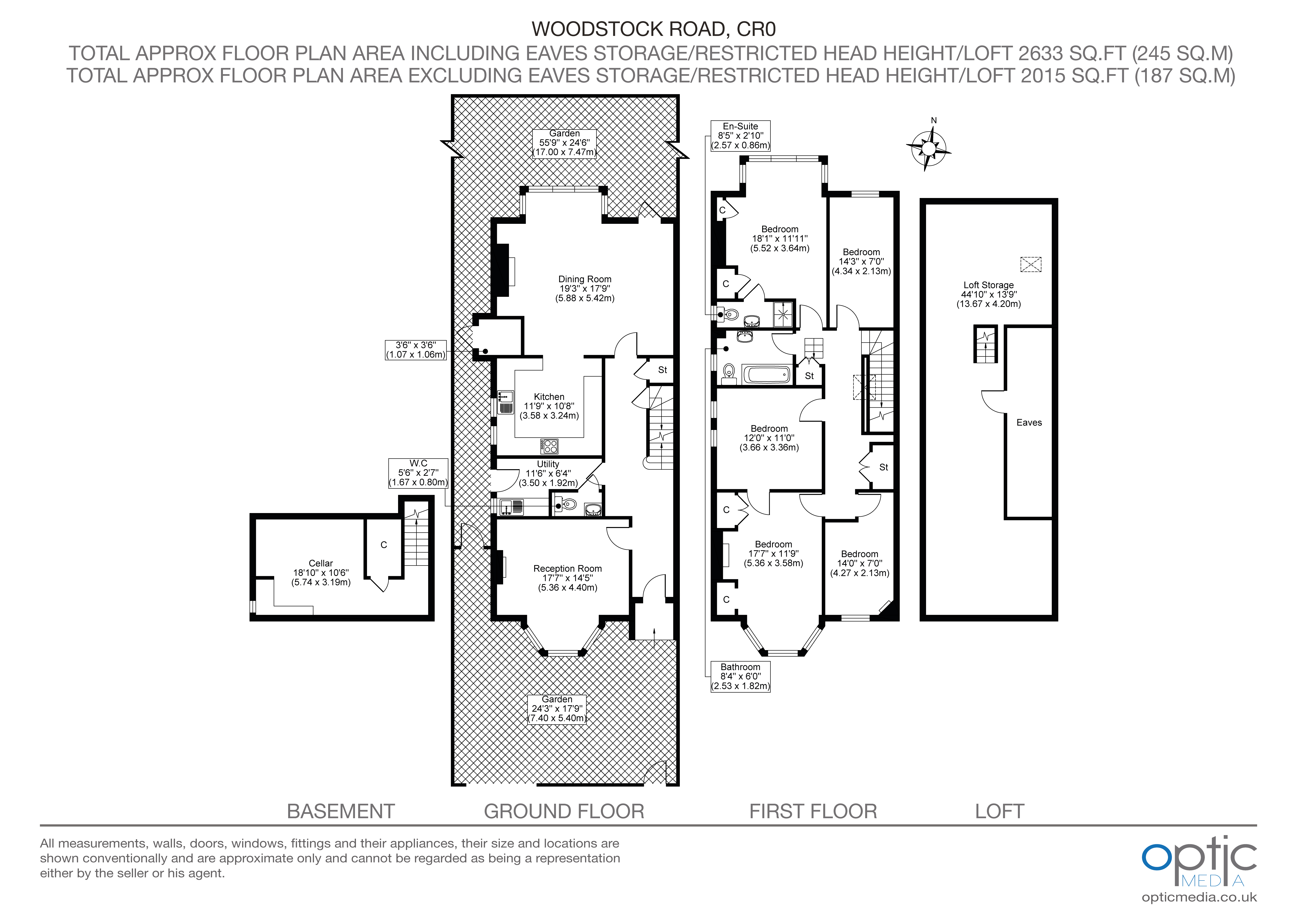 25, Woodstock Road, East Croydon floorplan
