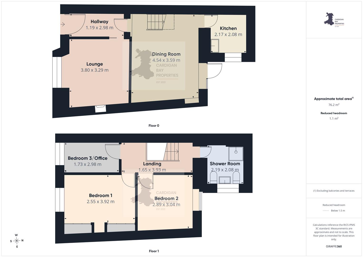 Llys Yr Eog, High Street, Cardigan floorplan