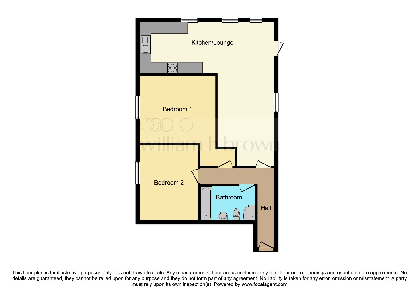Flat 8, Crown House, 1-3, Crown Street, Brentwood floorplan