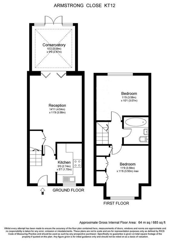 Armstrong Close, WaltonOnThames KT12, 2 bedroom terraced house for sale 63906152 PrimeLocation