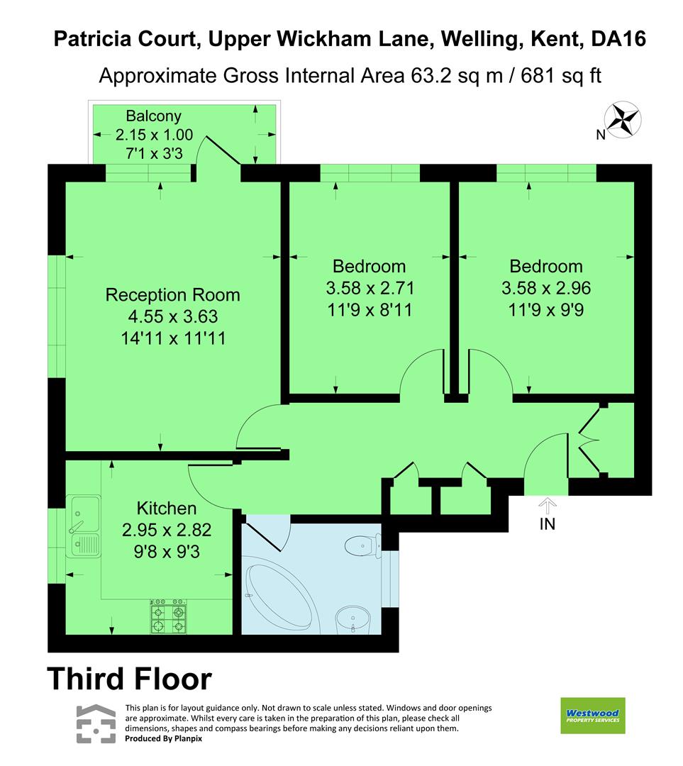 30 Patricia Court, Upper Wickham Lane, Welling floorplan