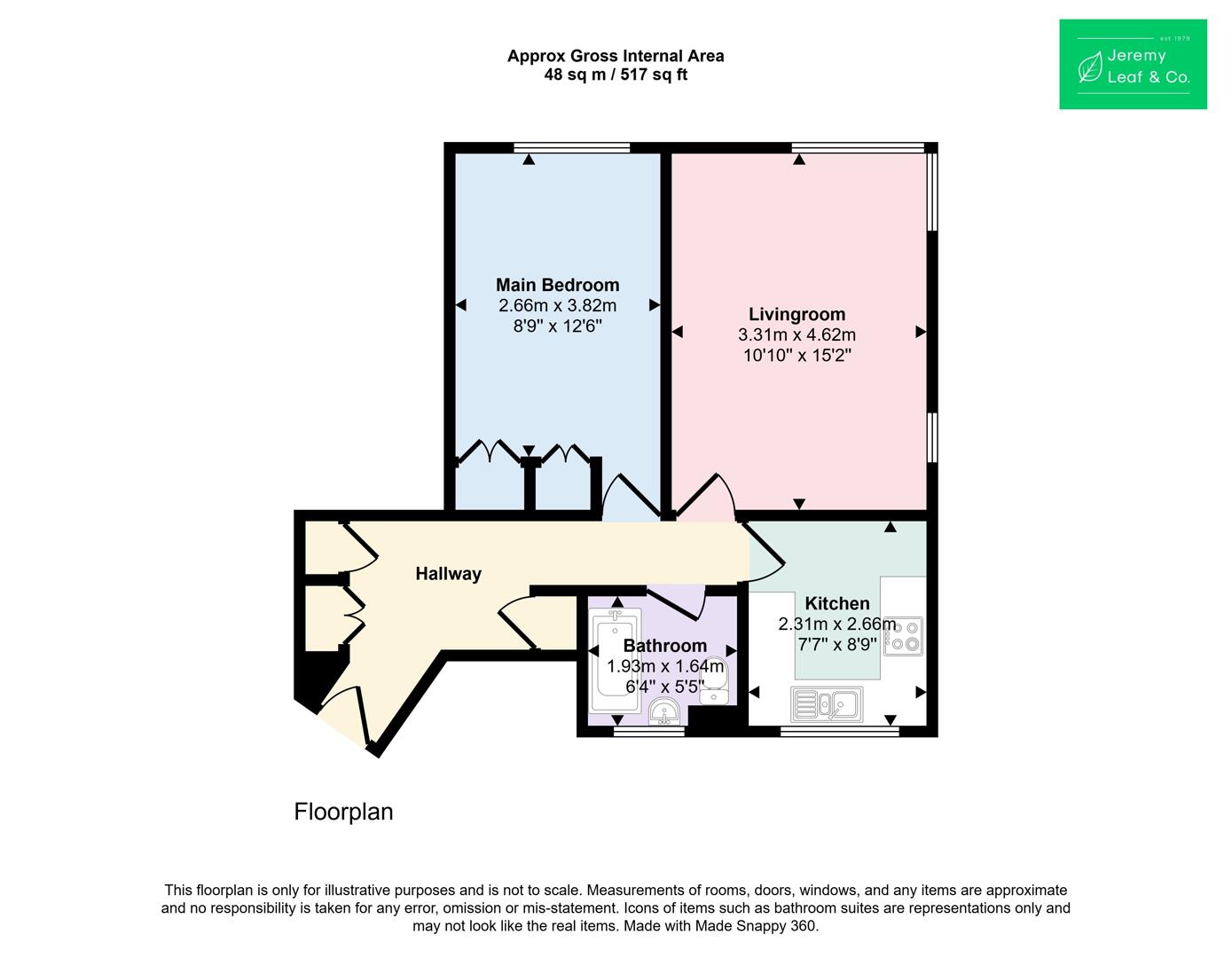 Flat 6, Chessing Court, Fortis Green, London floorplan