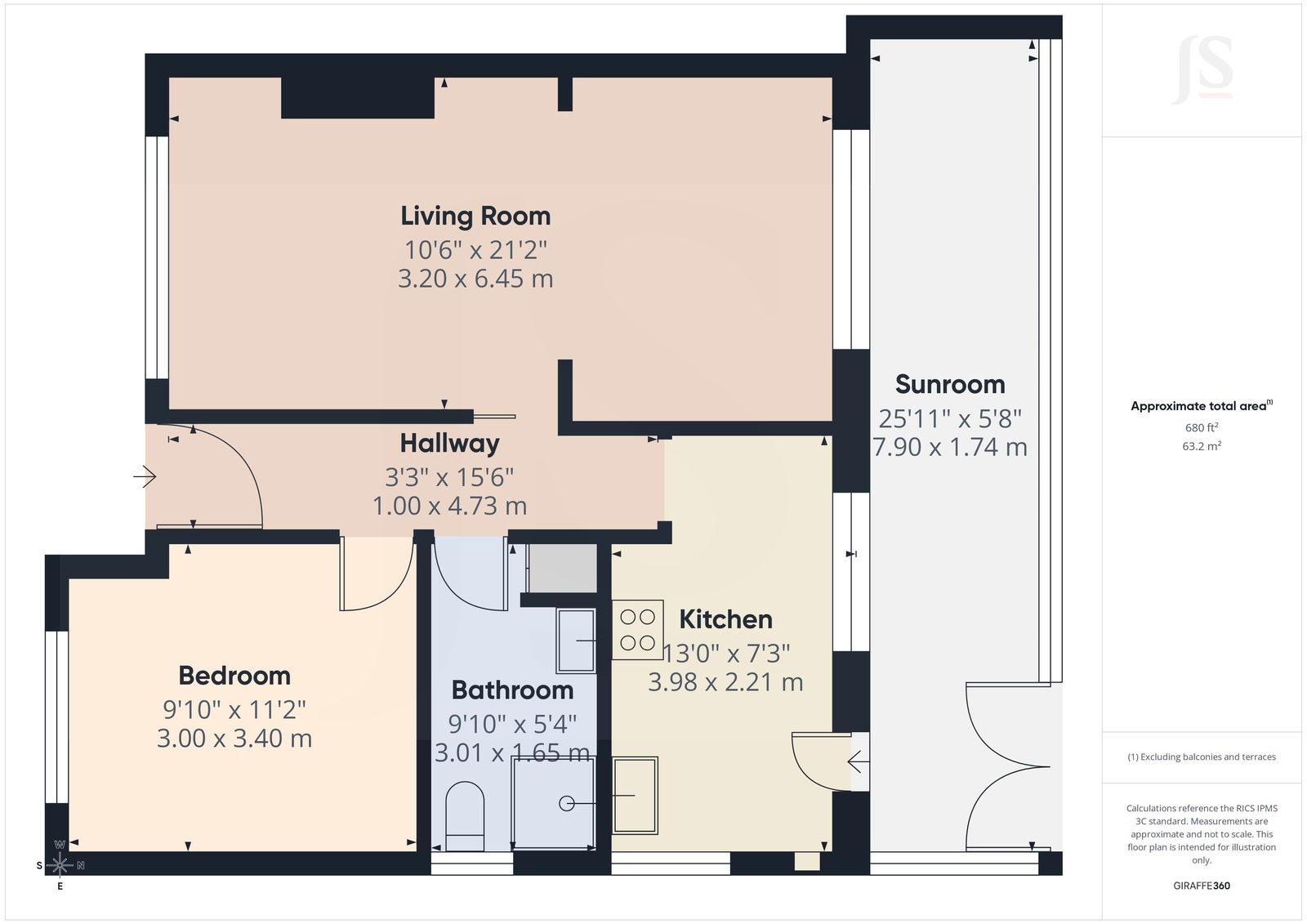 93, North Farm Road, Lancing floorplan