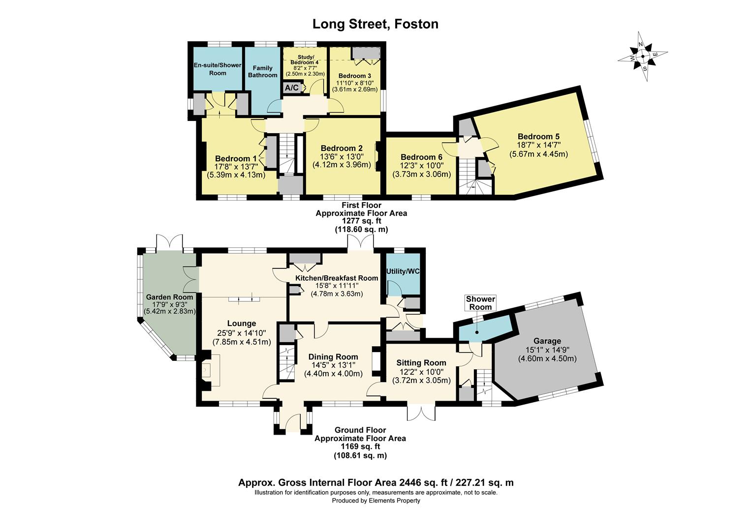Long Street, Foston, Grantham NG32, 6 bedroom detached house for sale