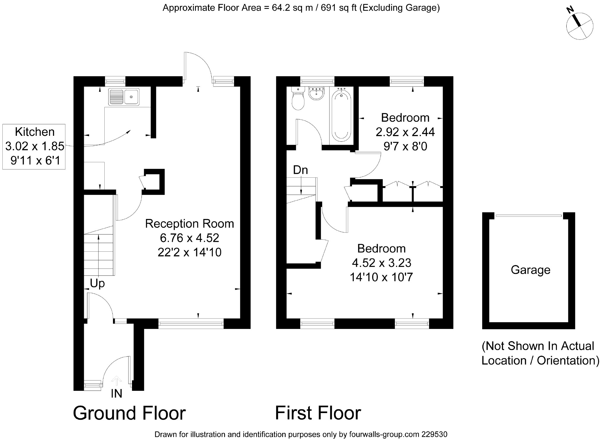 2 Bedrooms Terraced house for sale in Glaisdale, Thatcham, Berkshire RG19