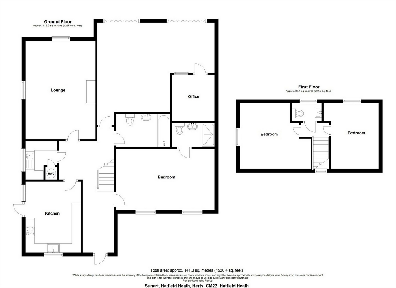 3 Bedrooms Detached house for sale in Ardley End, Hatfield Heath, Bishop's Stortford, Herts CM22