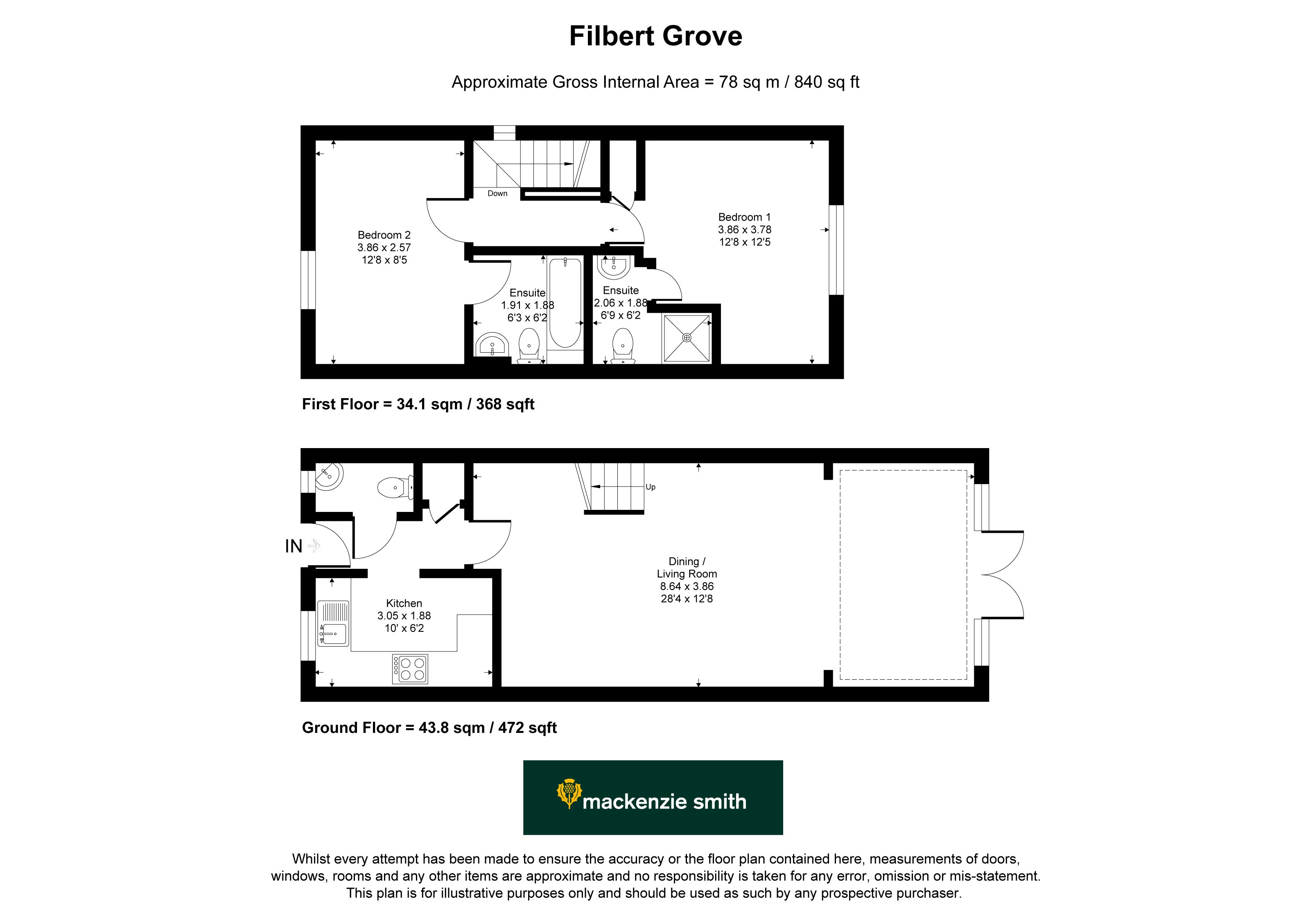 Filbert Grove, Hook floorplan