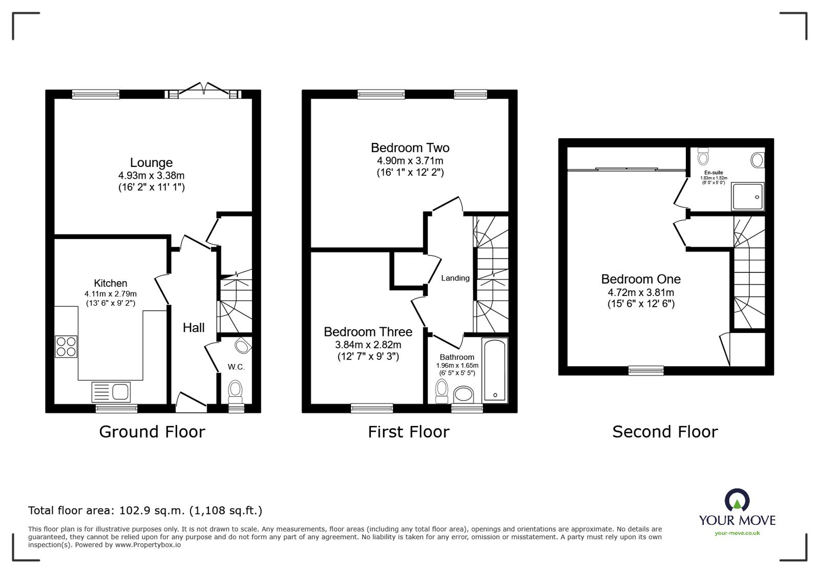 42, Stirling Road, Swadlincote floorplan