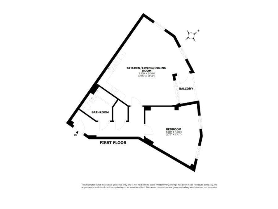 Flat 13, Saxons Court,, Peach Street, Berkshire floorplan
