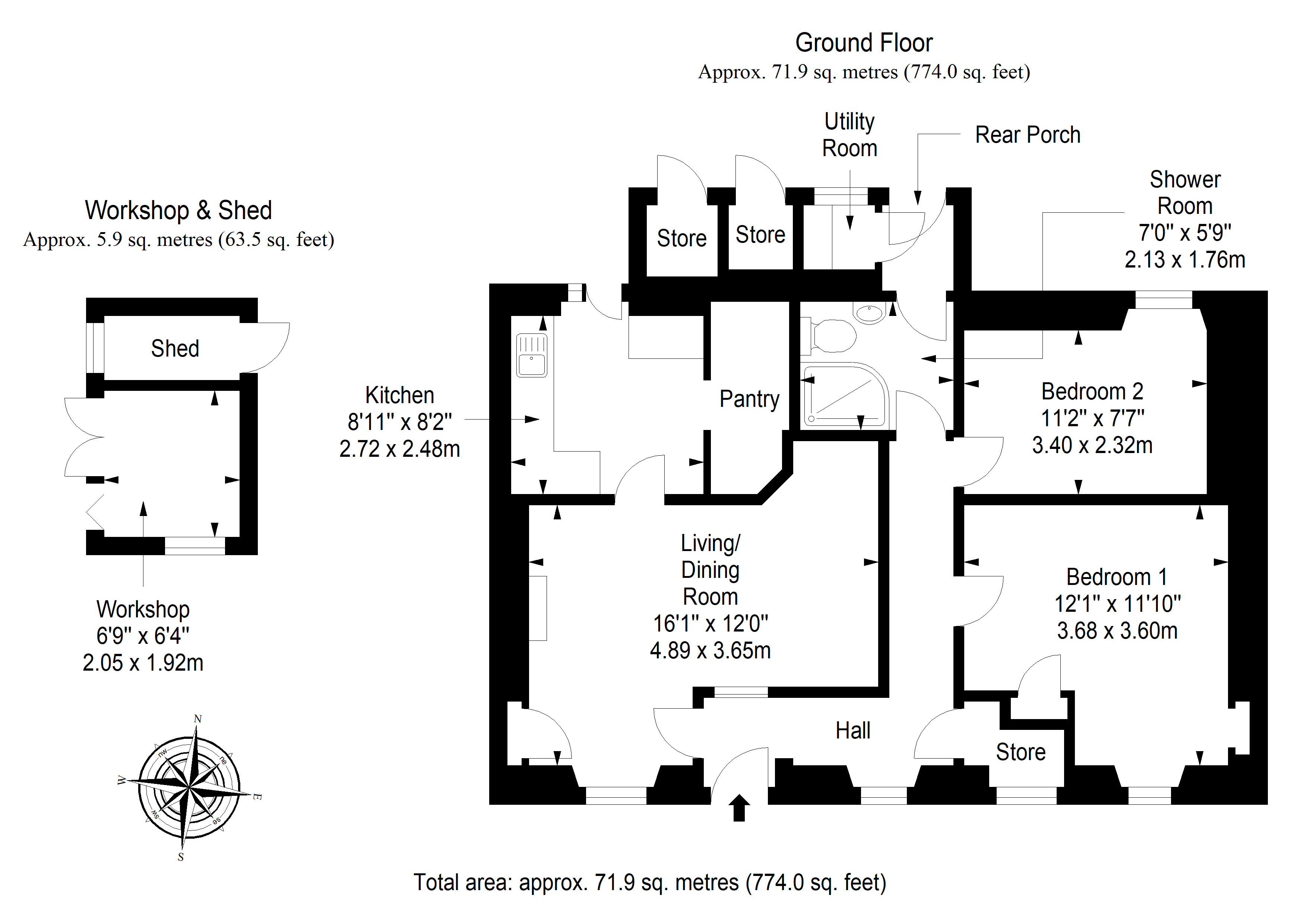 16, Bond Street, Innerleithen floorplan