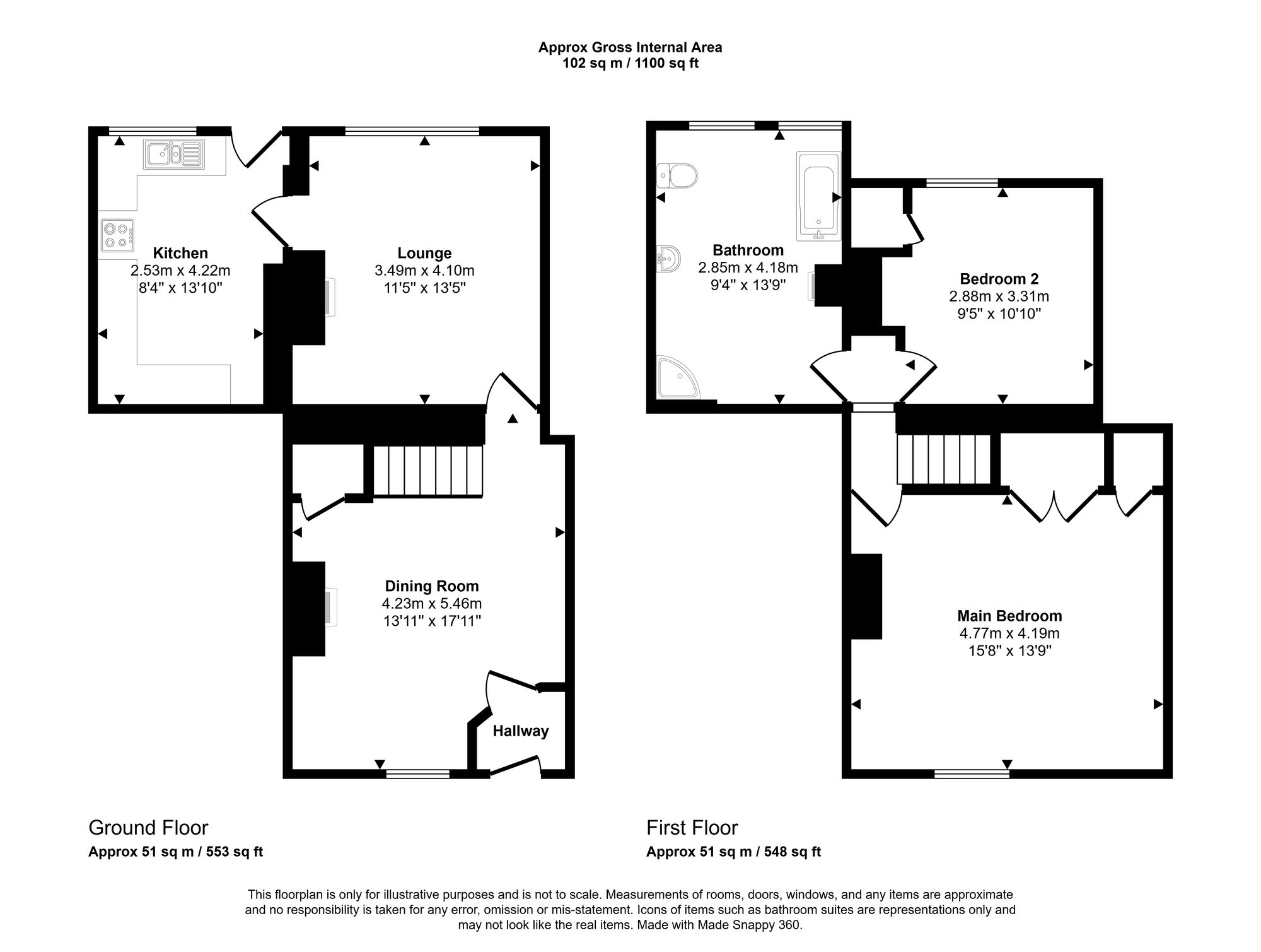 15 School Lane, Skelmersdale floorplan