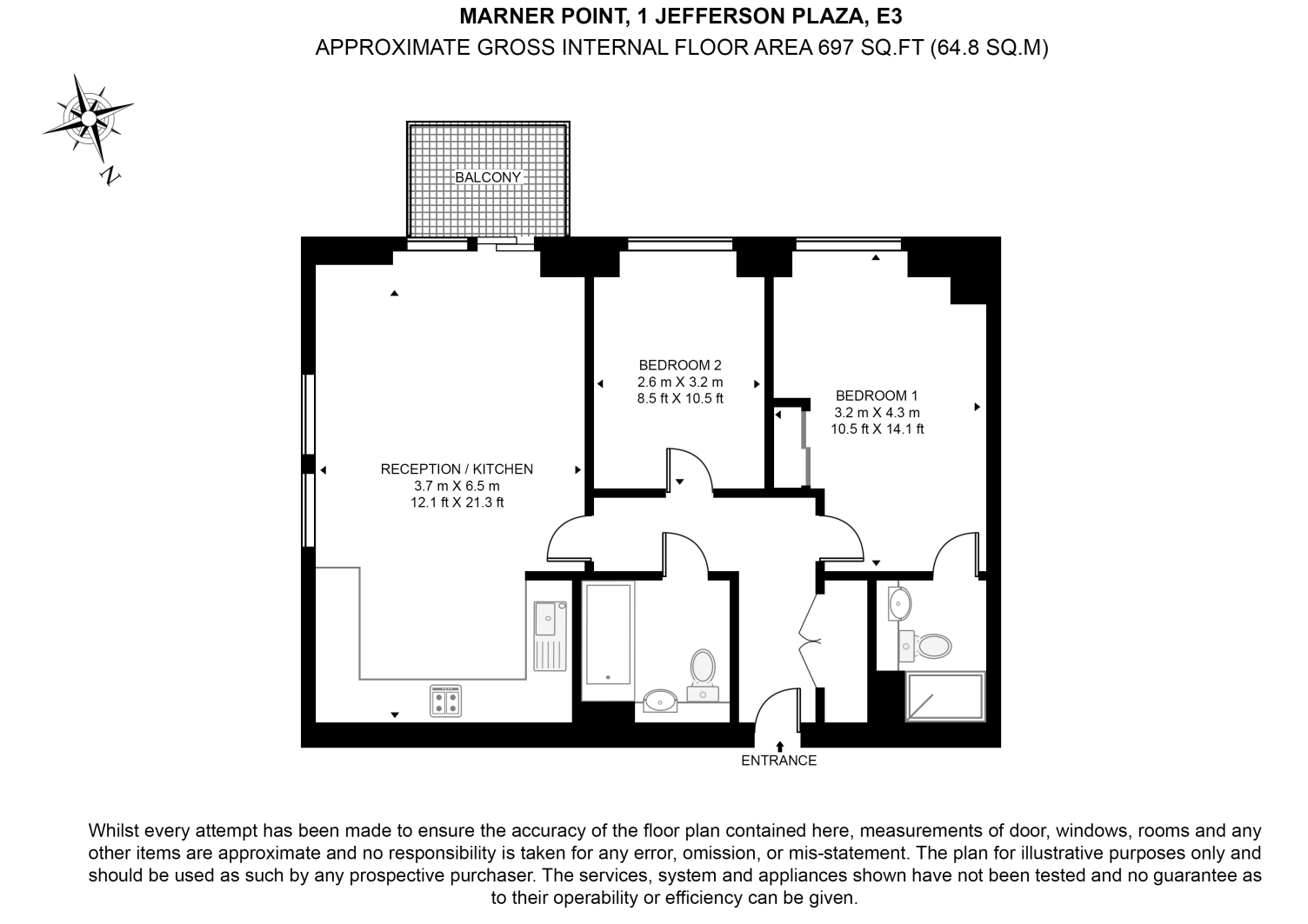 Marner point , Jefferson Plaza, London floorplan