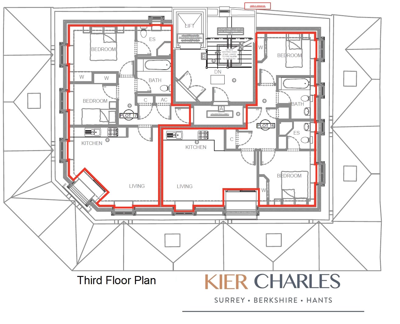 16, Parkgate House, Camberley floorplan