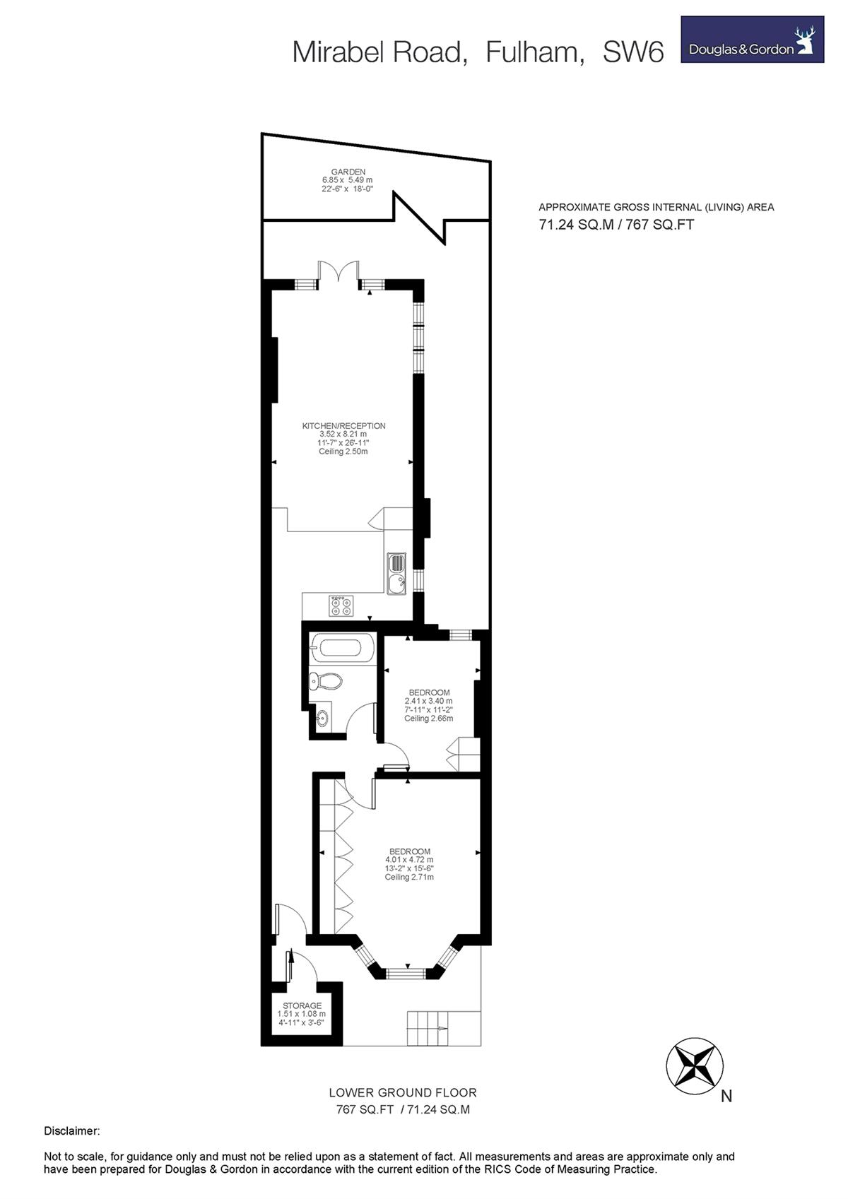 2 Bedrooms Flat for sale in Mirabel Road, London SW6