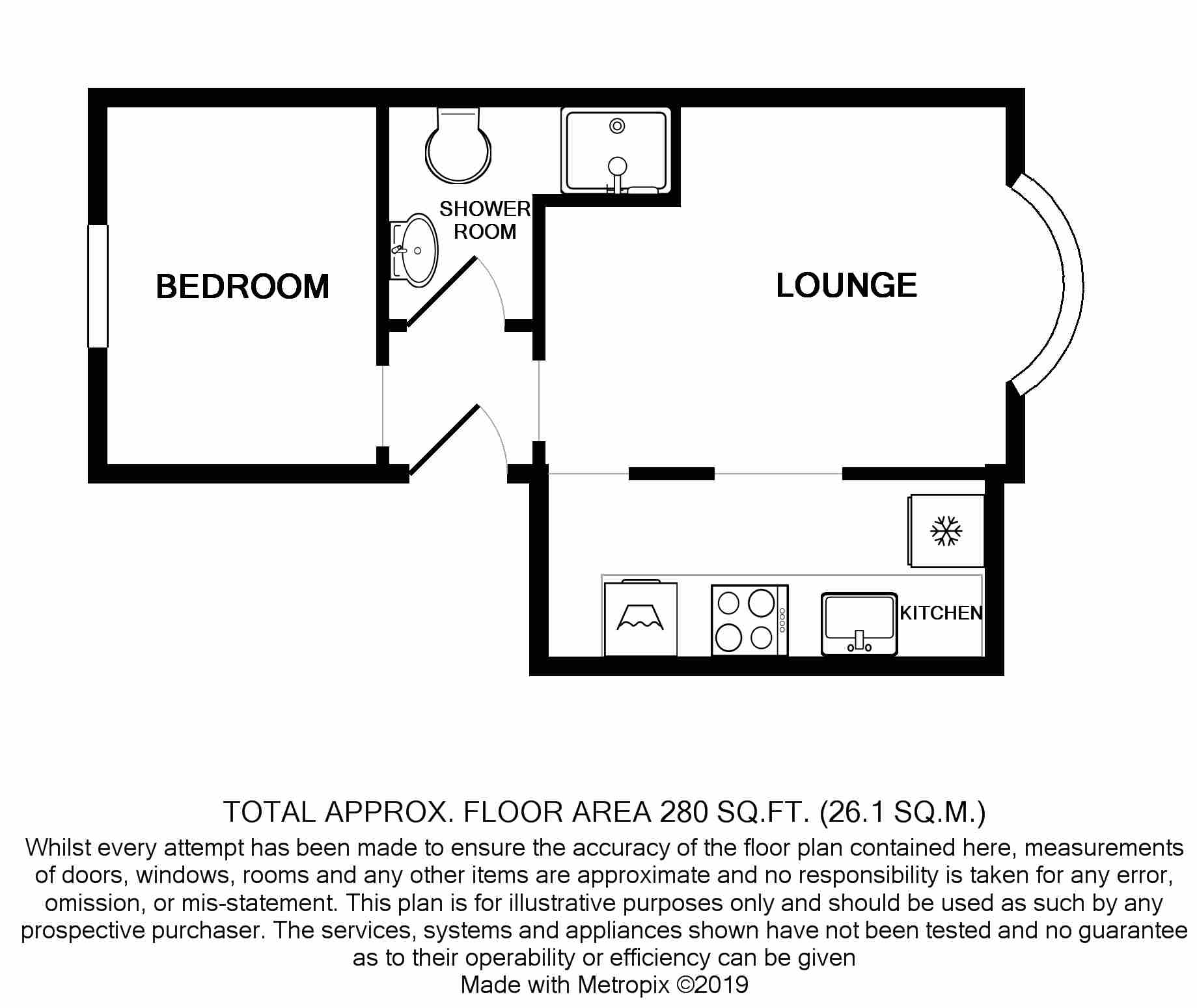 1 Bedrooms Flat to rent in Norfolk Road, Brighton BN1