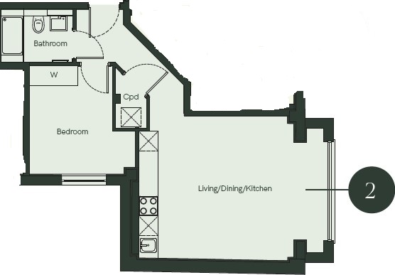 Flat 2,, Chapters, Gerrards Cross floorplan