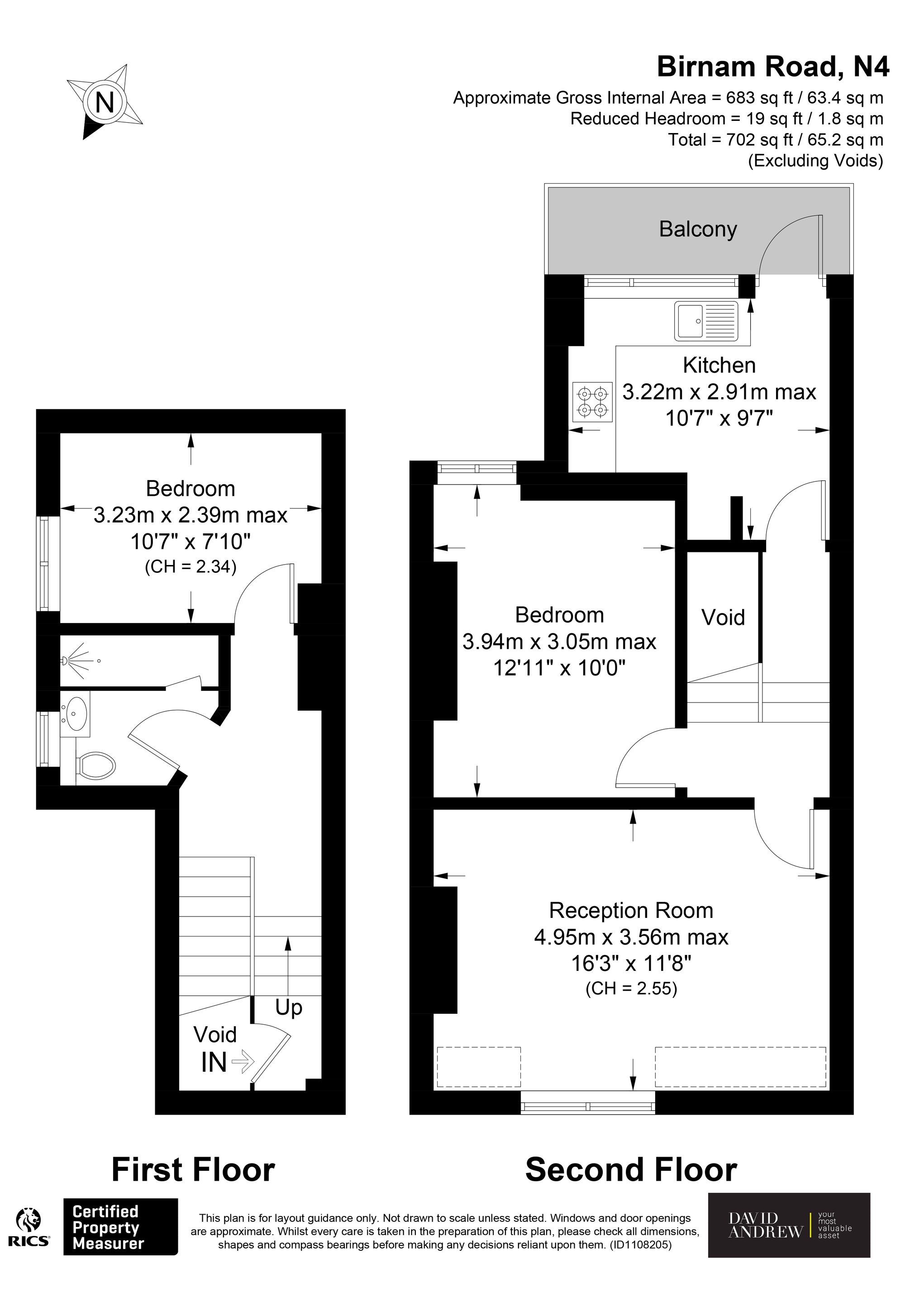 Flat 3, 78 Birnam Road, London, London floorplan