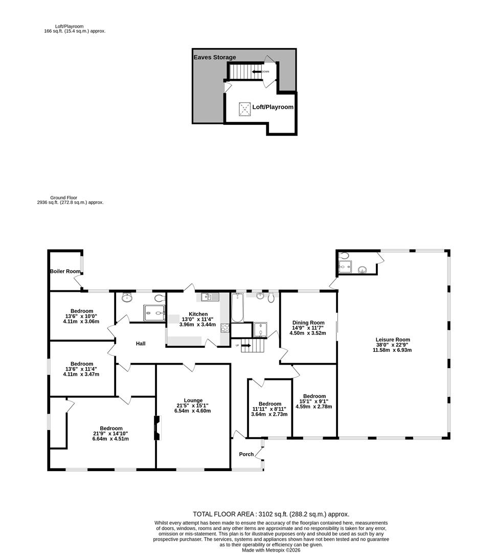 Brookside, Station Road, Malton floorplan