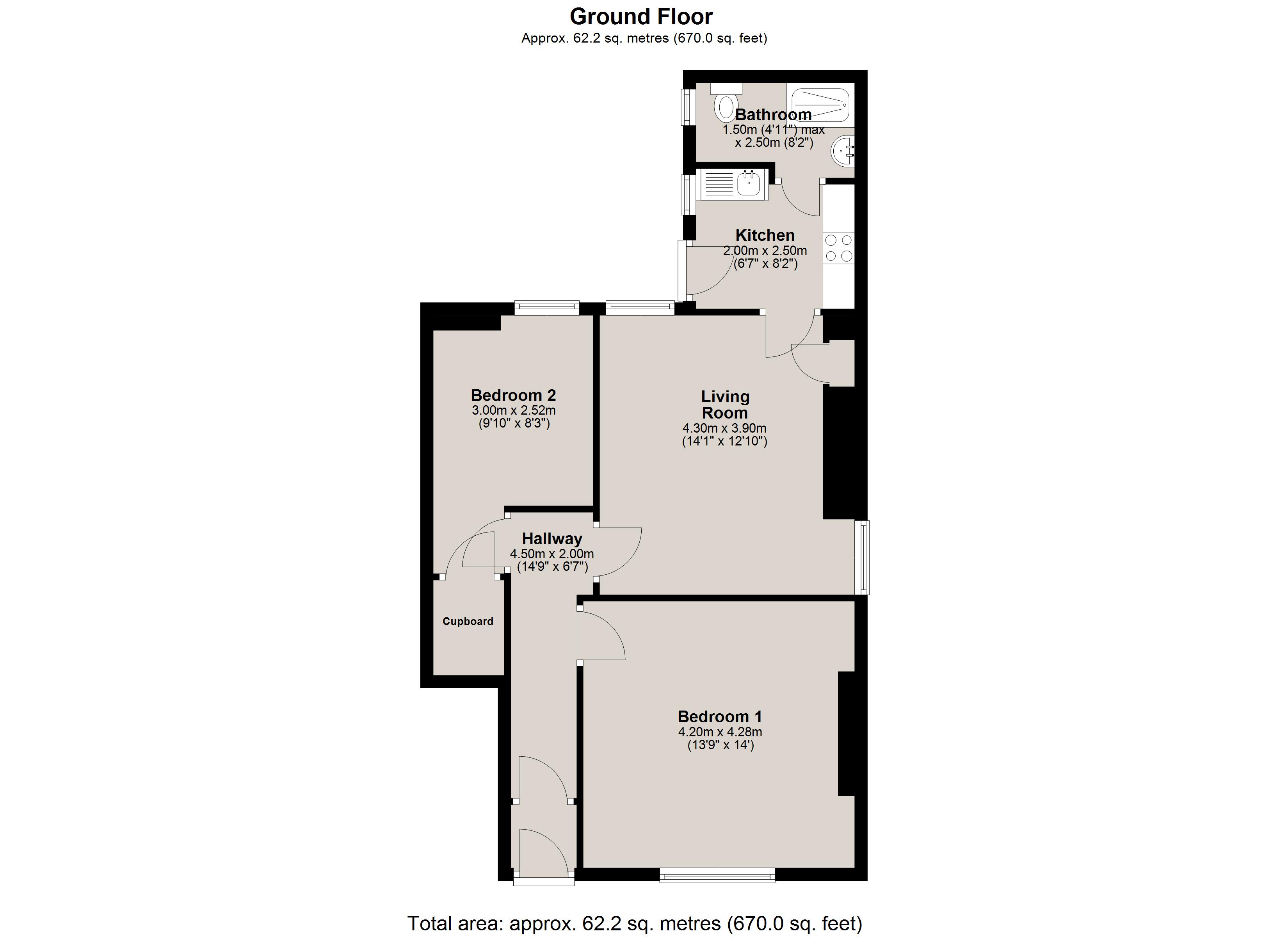 2, Broomfield Road, Newcastle Upon Tyne floorplan
