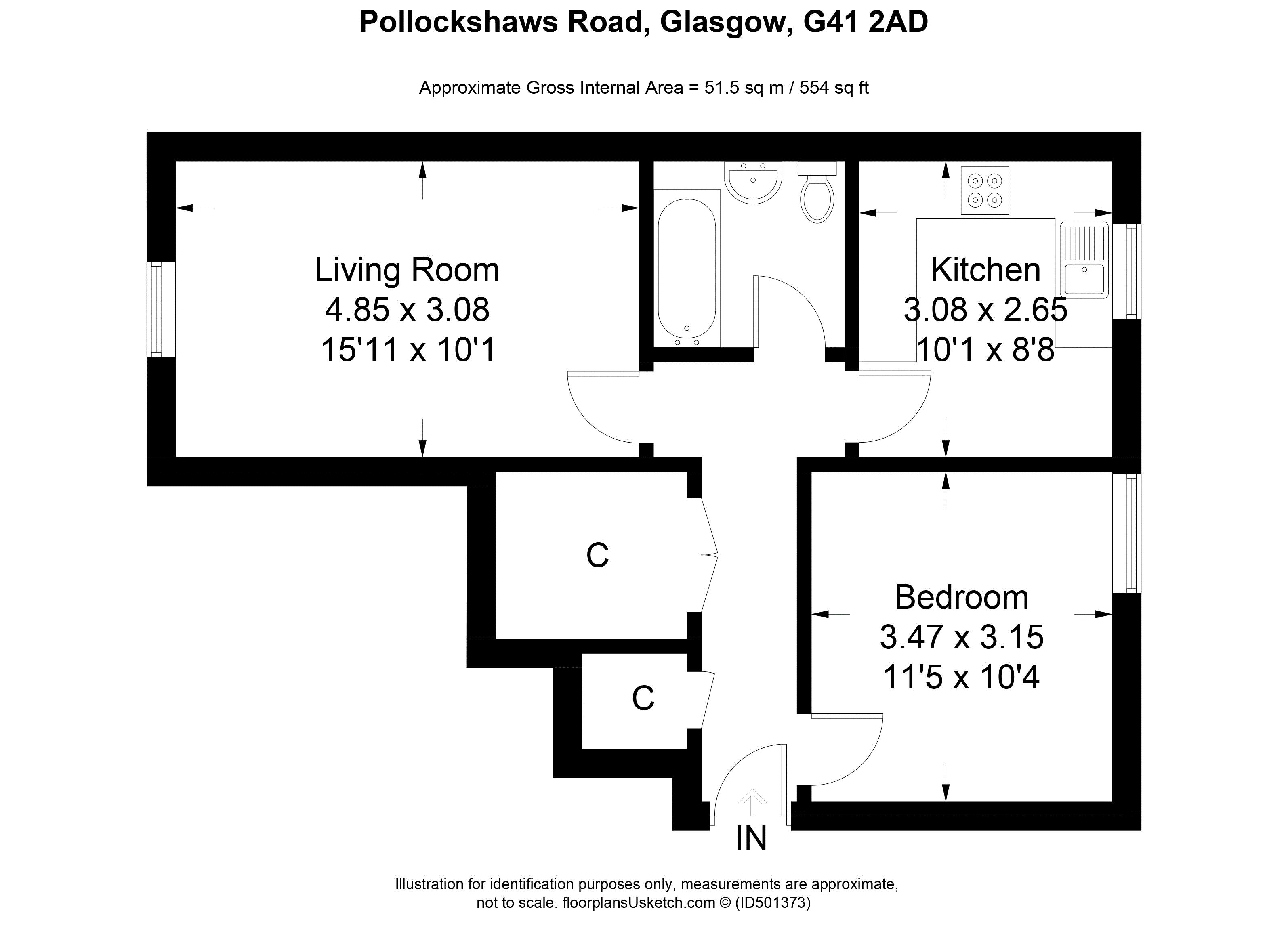 1 Bedrooms Flat for sale in Pollokshaws Road, Glasgow G41