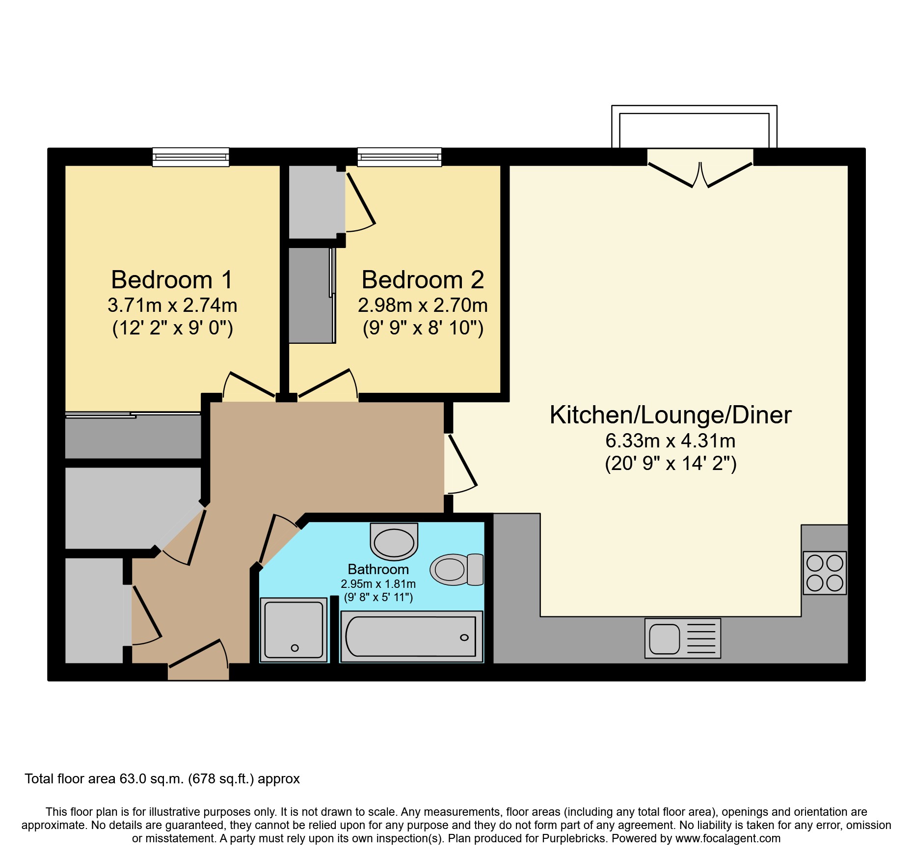 15 Ivor House, Friars Way, Liverpool floorplan
