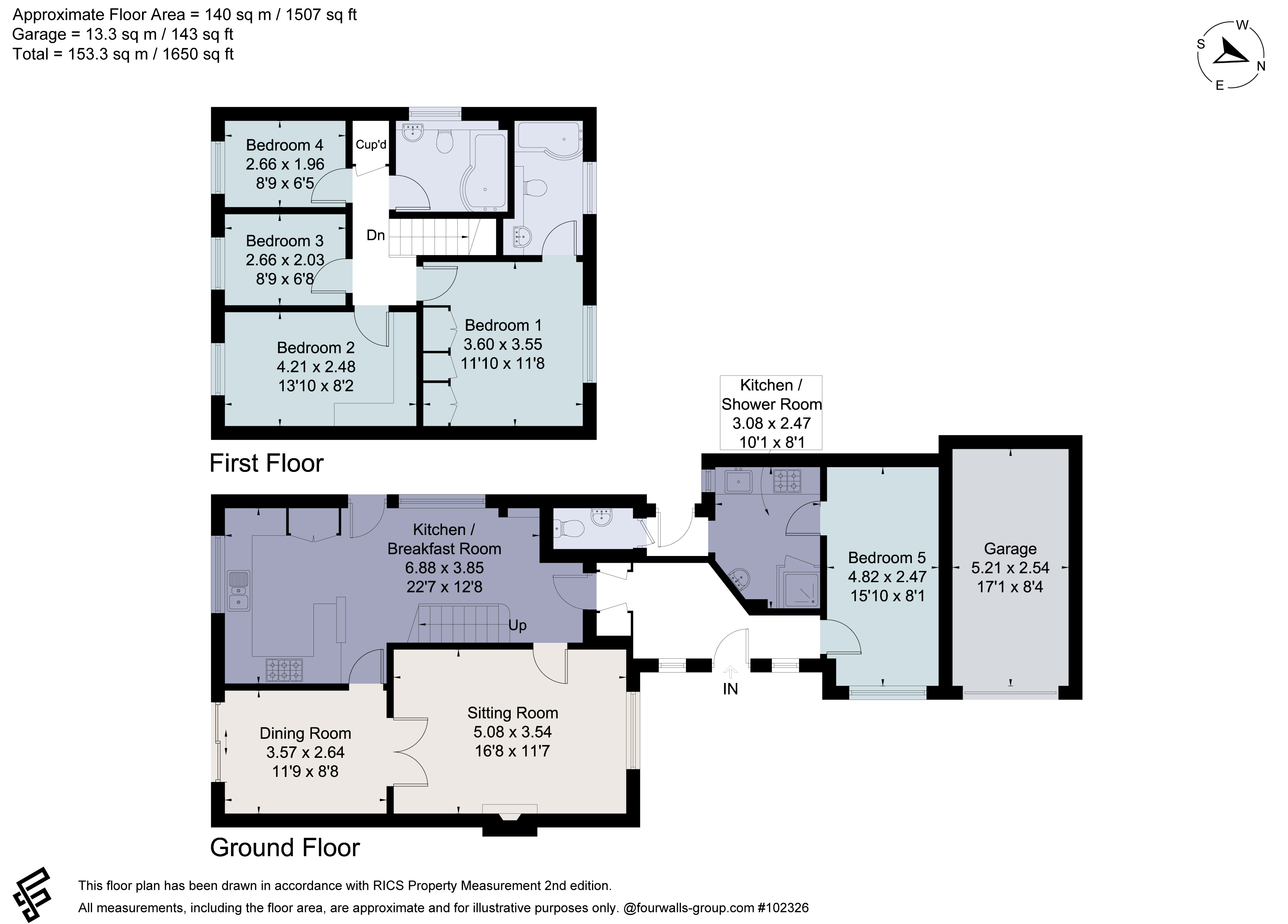 34, Bewdley Close, Hertfordshire floorplan