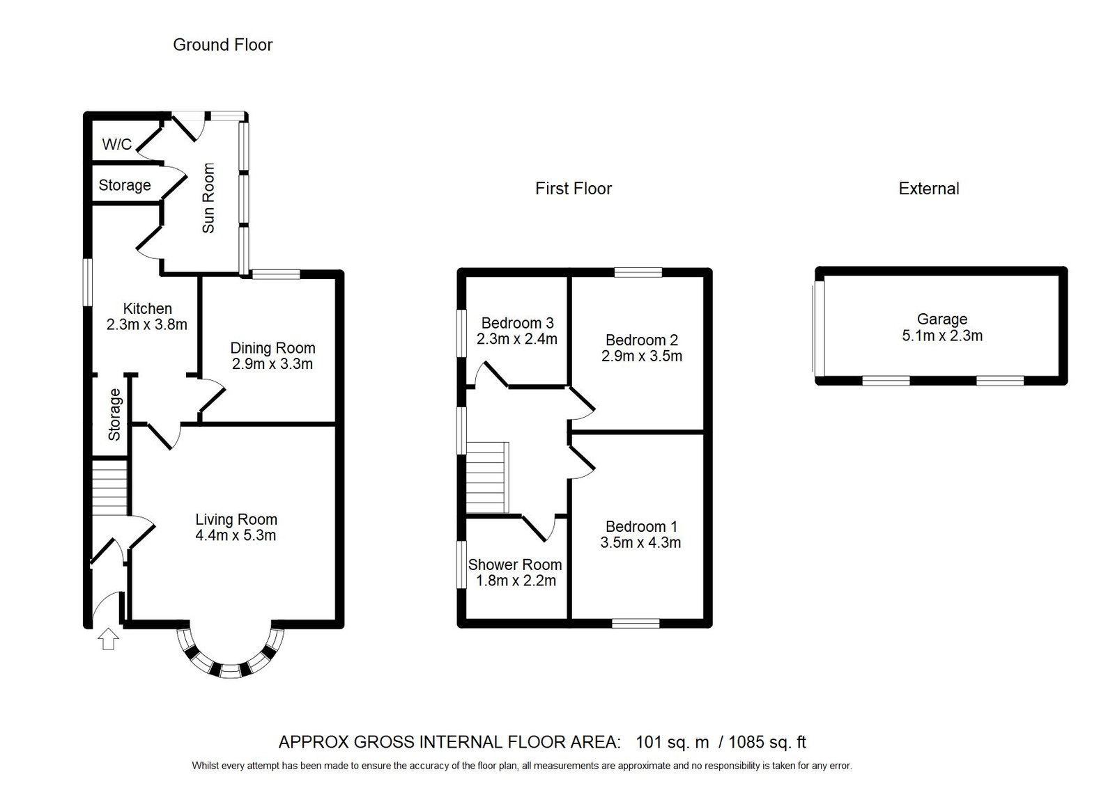 555, Rochdale Old Road, Bury floorplan