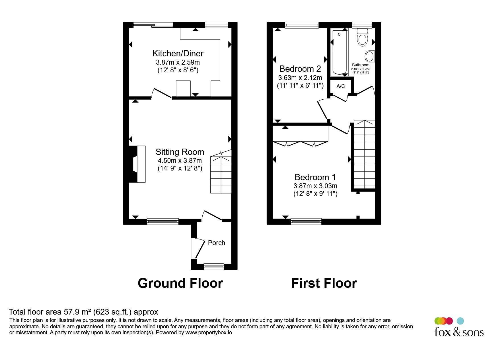 1, Conway Walk, Dorchester floorplan