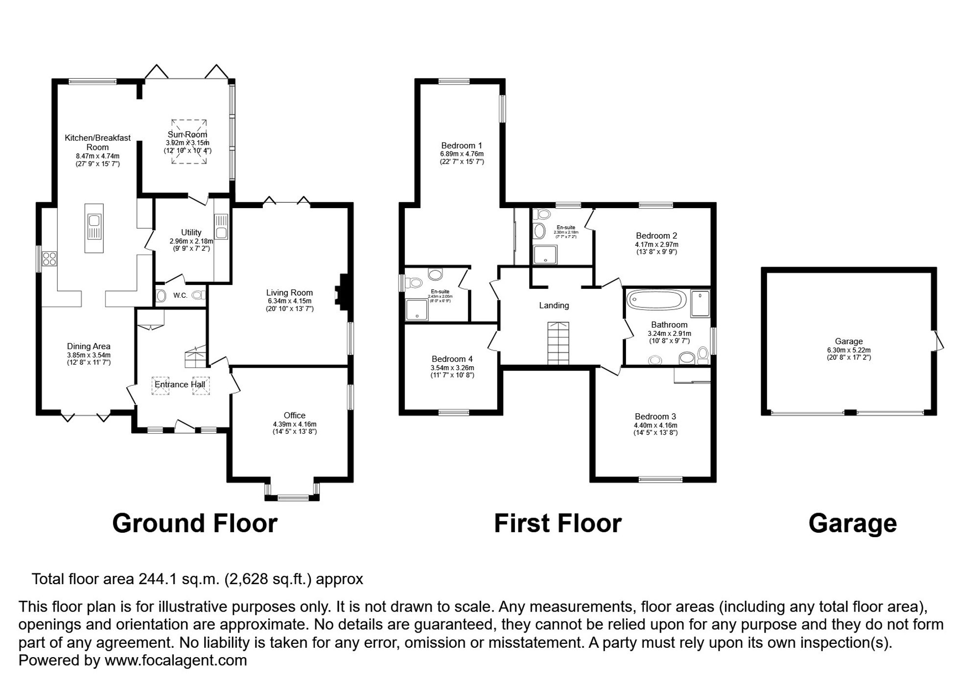 1 Fox Gardens, Grantham floorplan