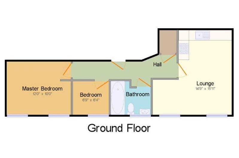2 Bedrooms Flat to rent in Mill Street, Bedford MK40