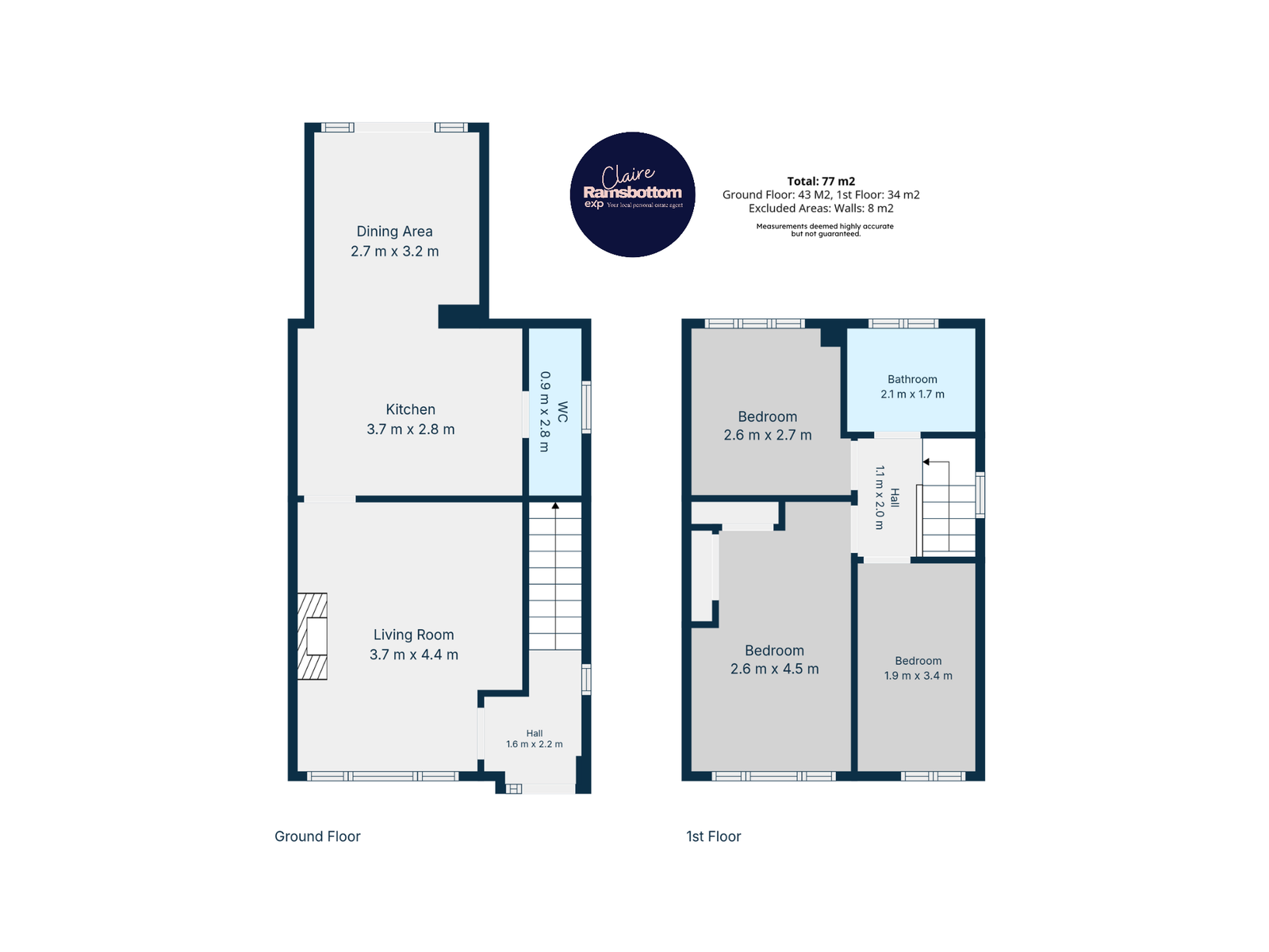 70, Grasmere Drive, Elland floorplan