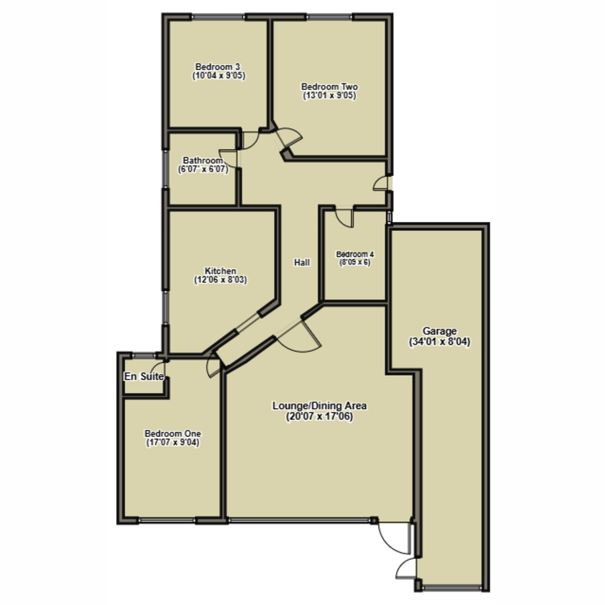 4, Kirfield Drive, Hinckley floorplan