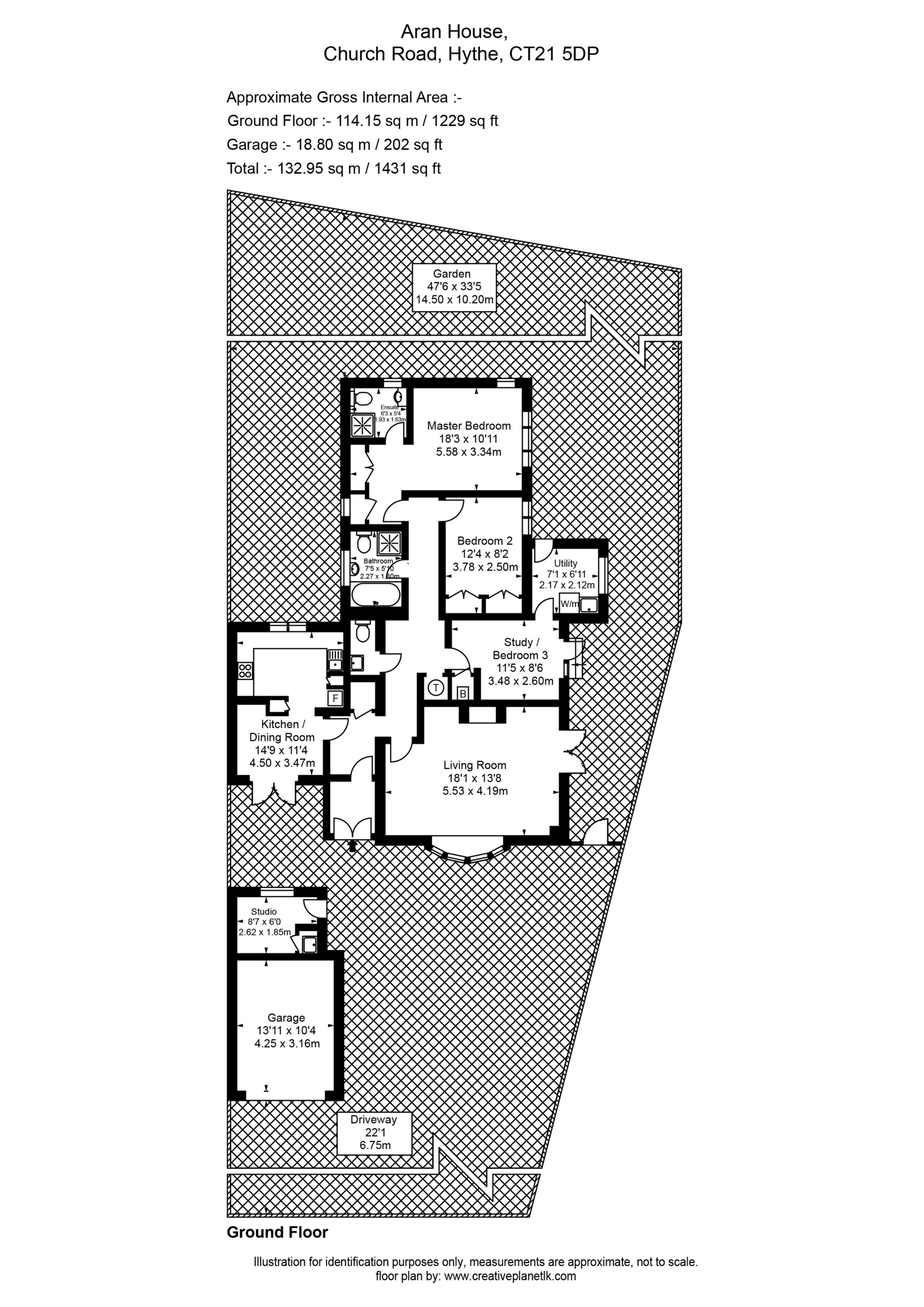 Aran House, Church Road, Hythe floorplan