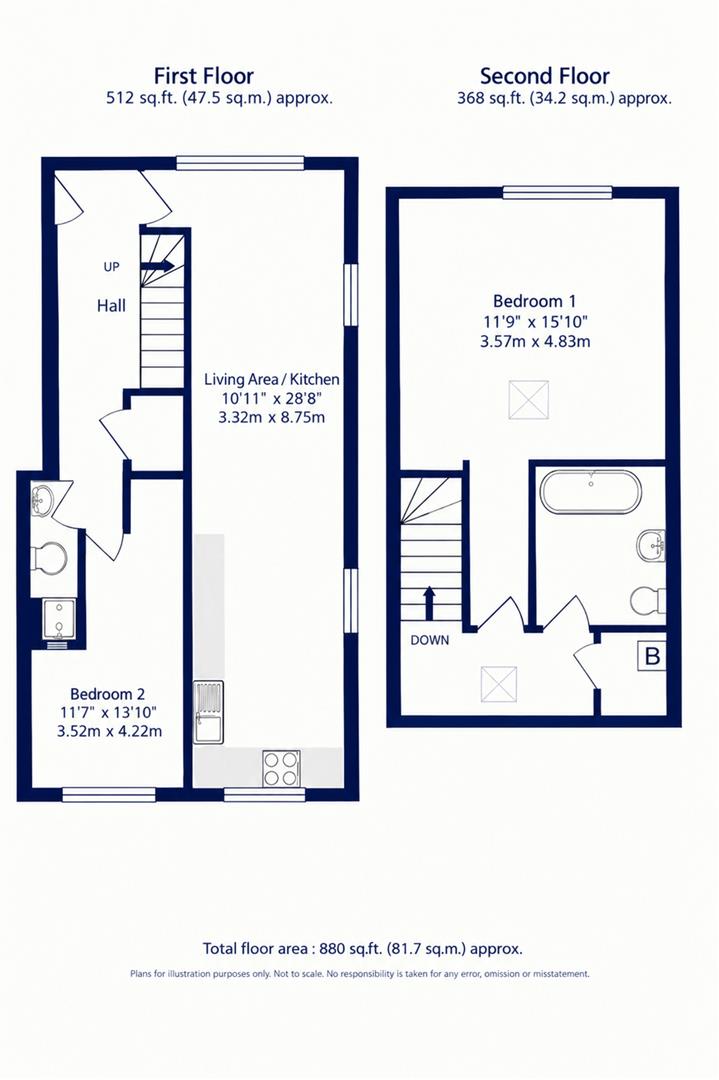Long Lane, Uxbridge floorplan