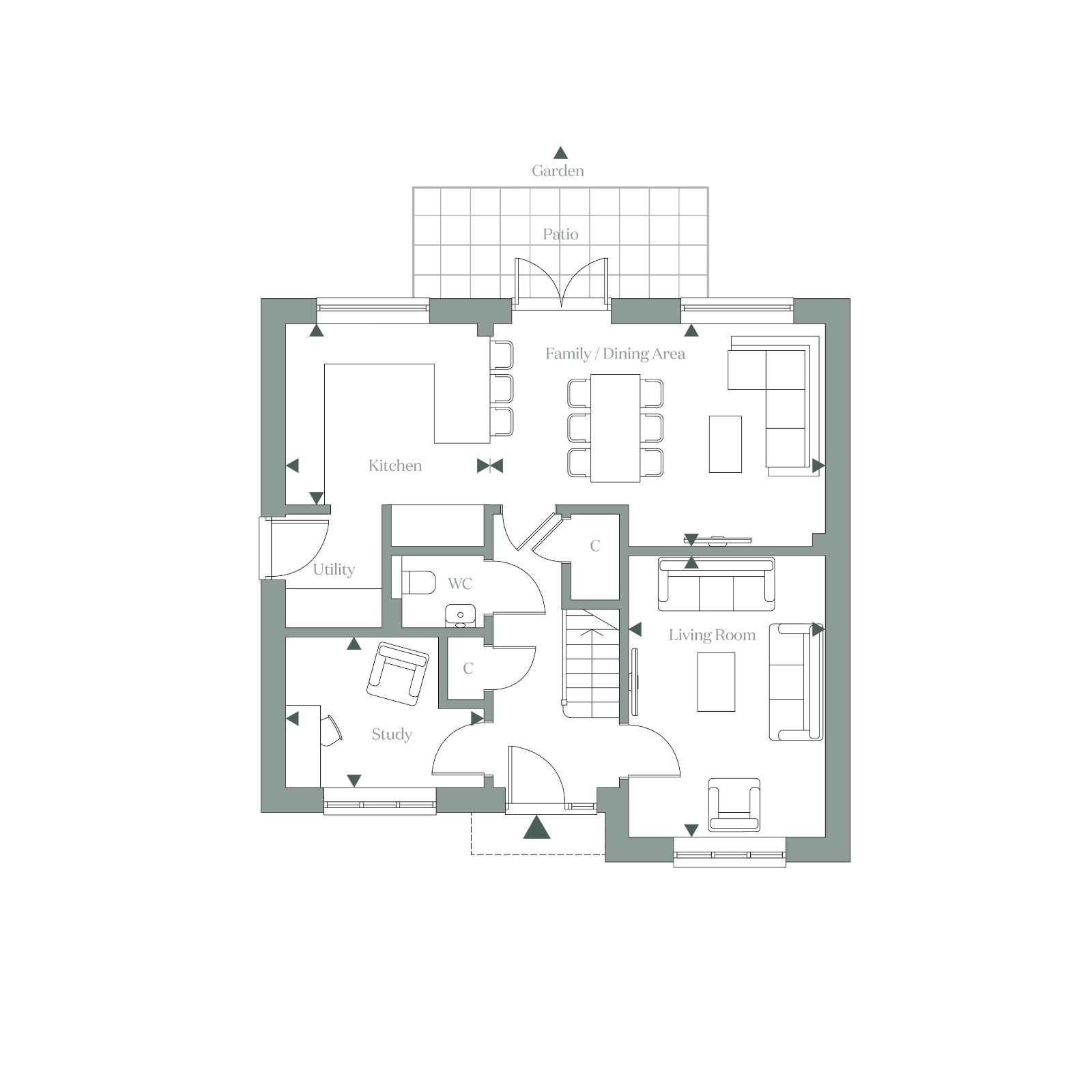 Home 68 The Sheldwich,, Fernham Homes At Faversham, Faversham floorplan