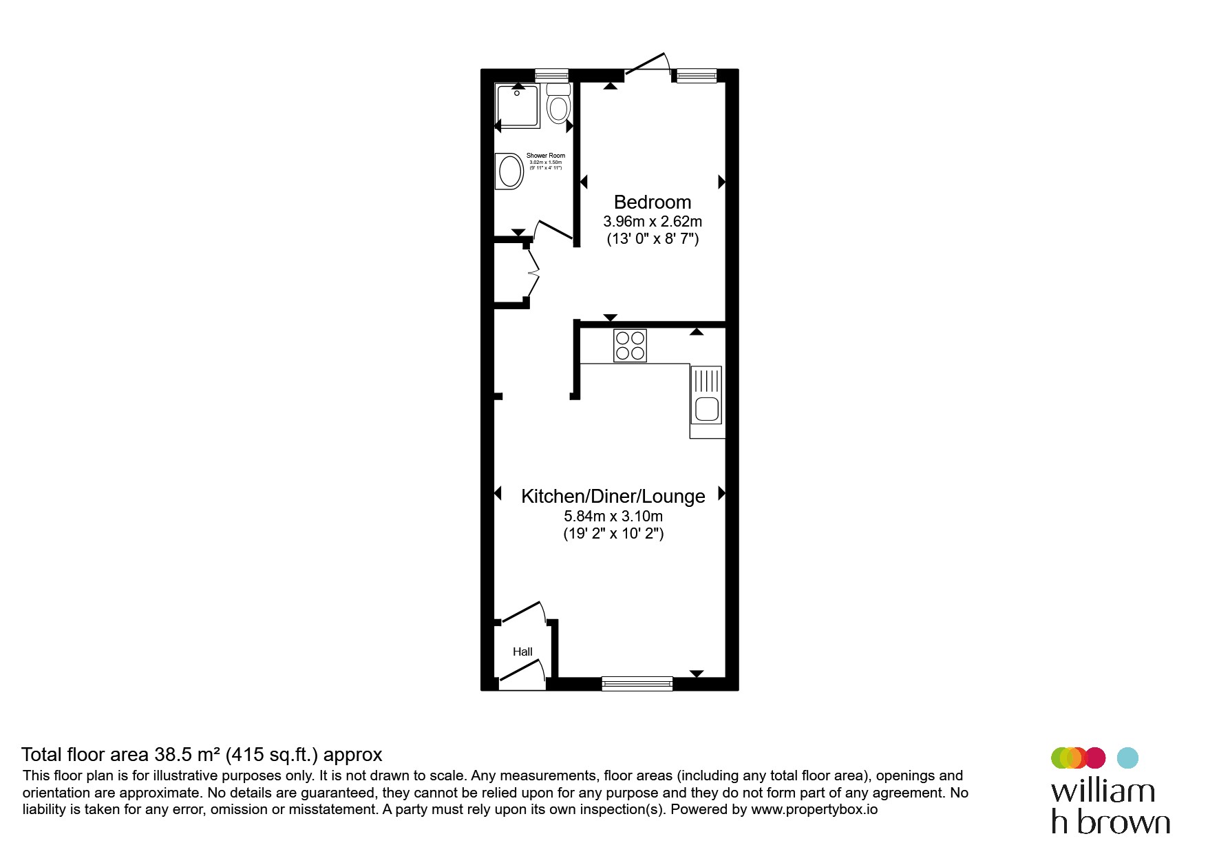 Flat 26, Brancaster Court, Staithe Road, Wisbech floorplan