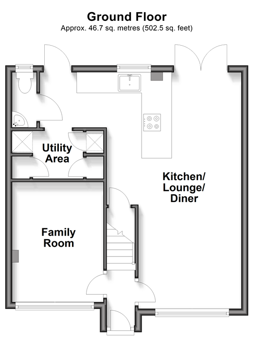 Chanctonbury, Ashington floorplan