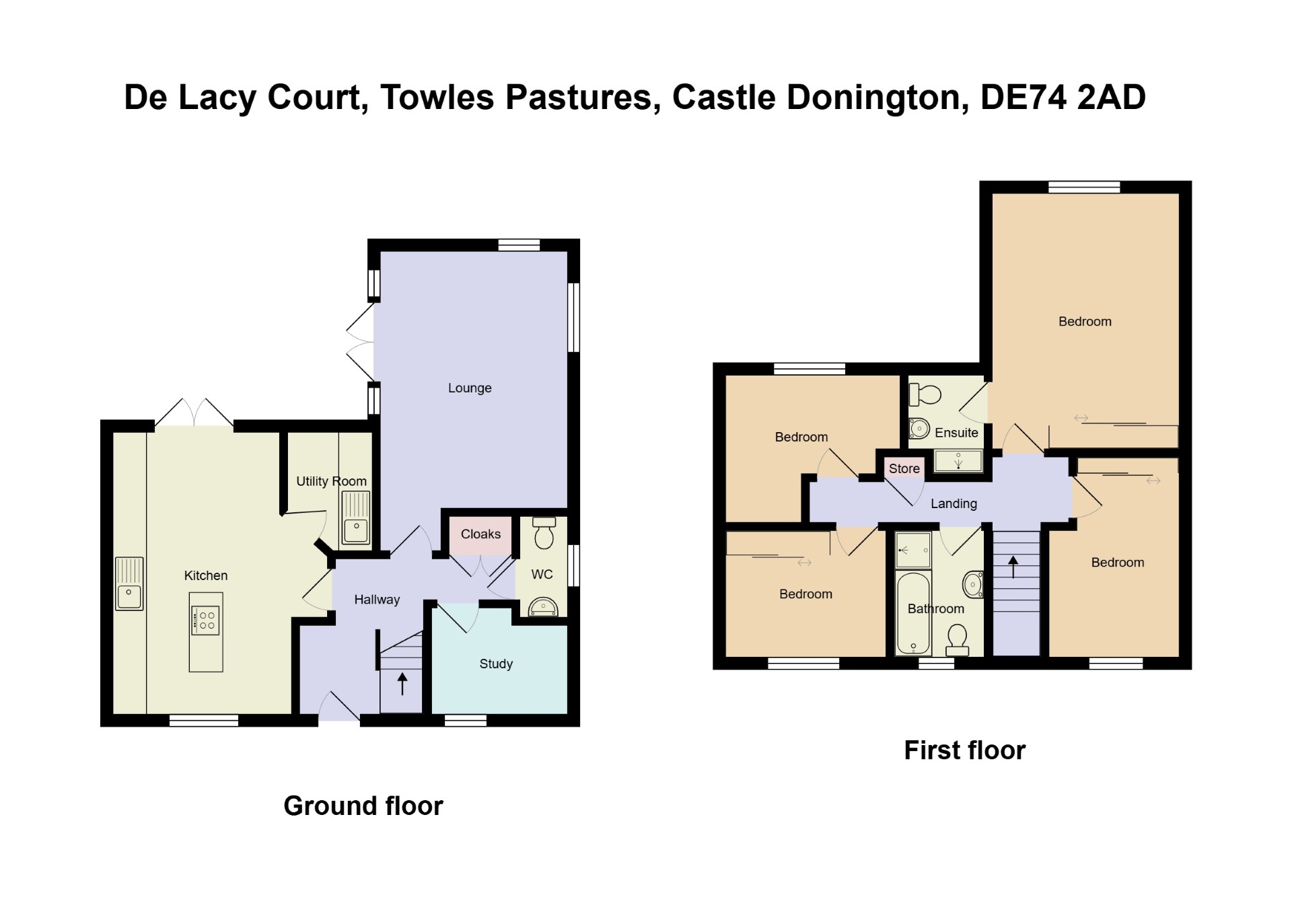 11, De Lacy Court, Castle Donington floorplan
