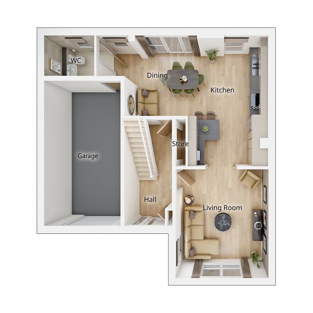 The Kitham - Plot 47, Springhill Gardens, Springfield Road, Barrhead floorplan