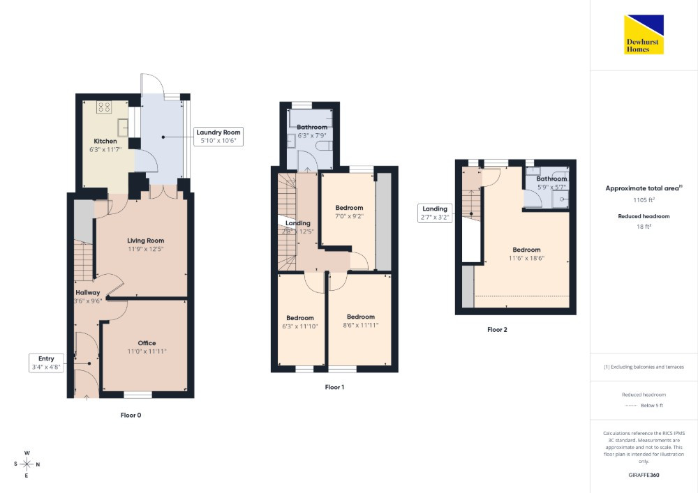 3, Linnet Street, Preston floorplan